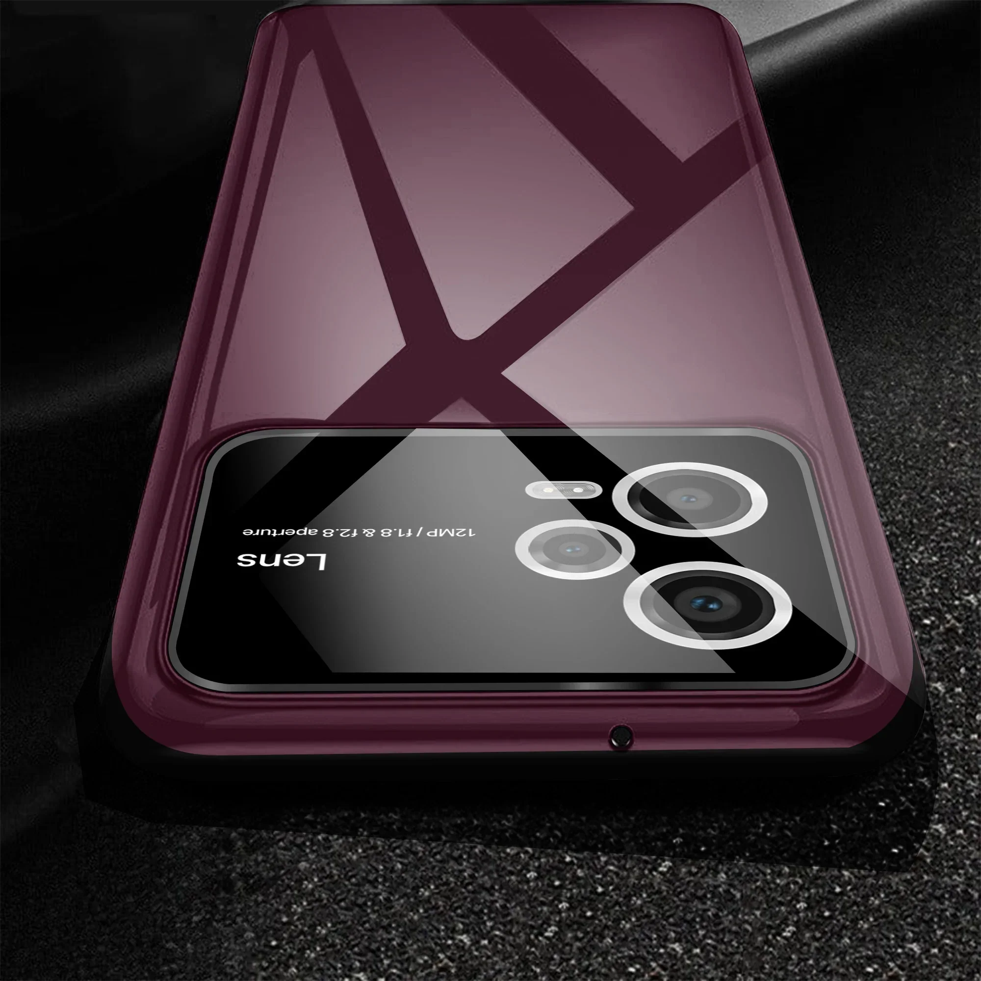 Vaku ® Xiaomi Redmi Note 12 Pro Polarized Large Window Glass Camera Protector Back Cover - Image 11