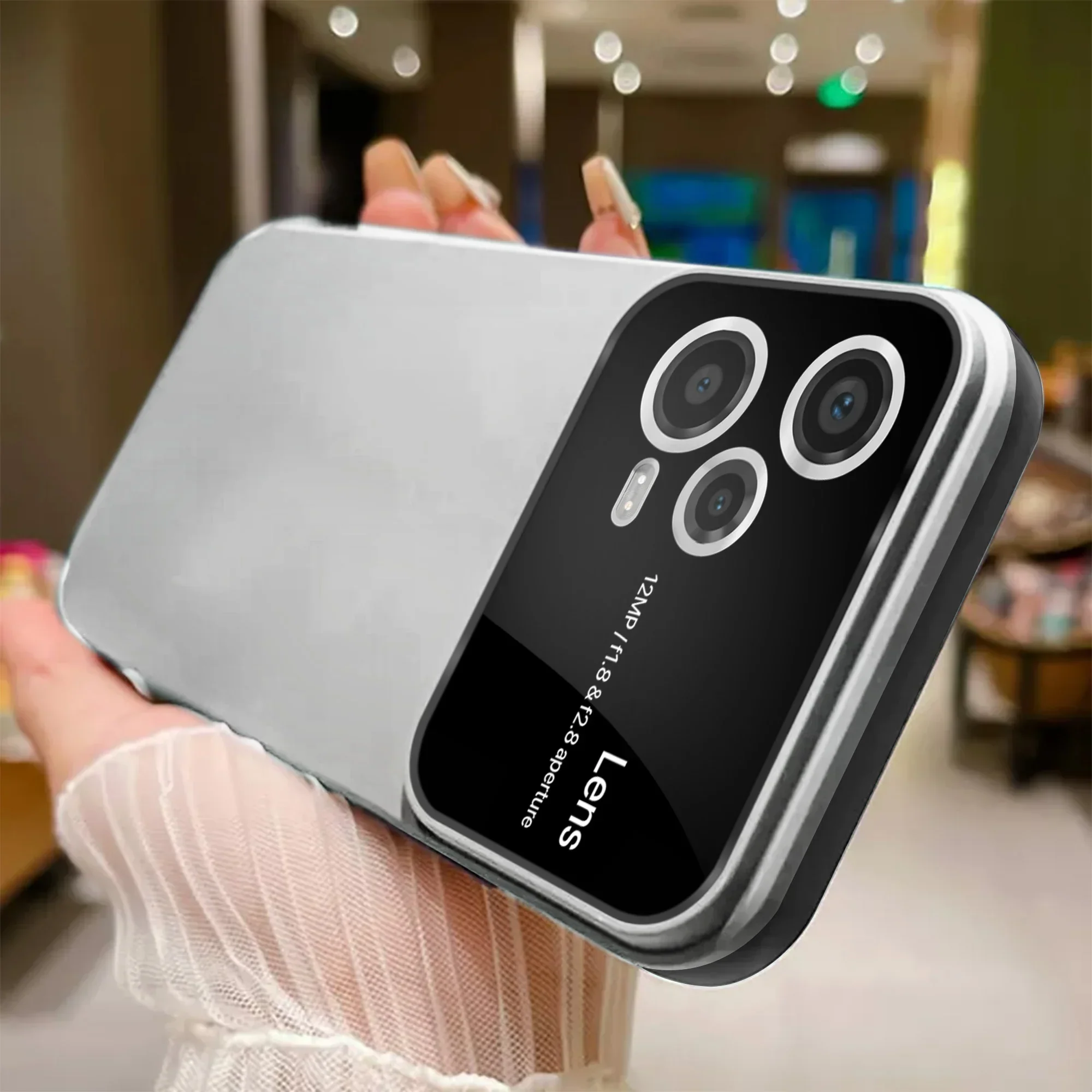 Vaku ® Xiaomi Redmi Note 12 Pro Polarized Large Window Glass Camera Protector Back Cover - Image 3