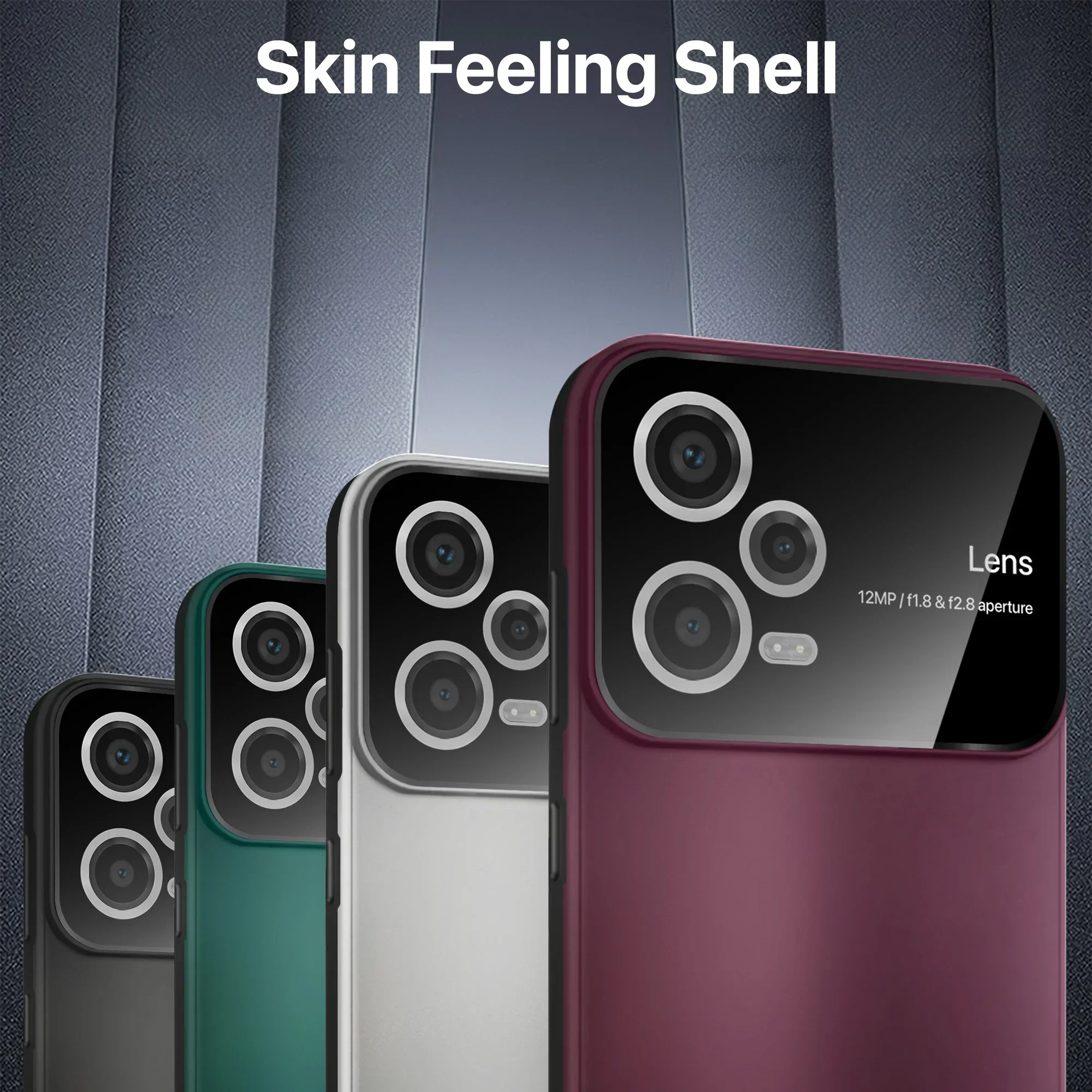 Vaku ® Xiaomi Redmi Note 12 Pro Polarized Large Window Glass Camera Protector Back Cover - Image 5