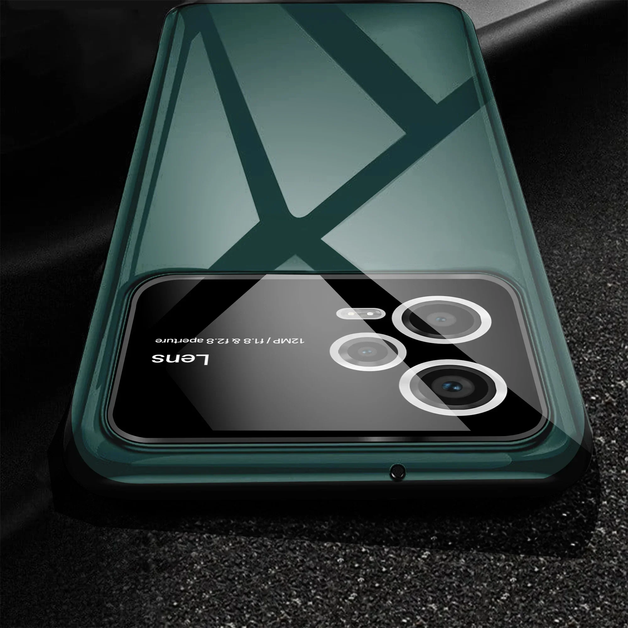 Vaku ® Xiaomi Redmi Note 12 Pro Polarized Large Window Glass Camera Protector Back Cover - Image 7