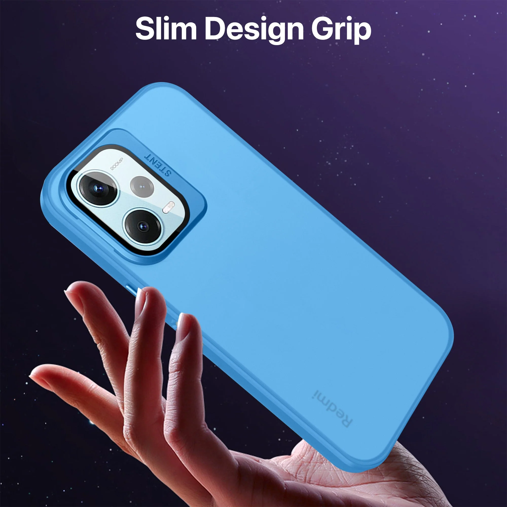 Vaku ® Xiaomi Redmi Note 12 Pro Rime Frosted Translucent Back Cover - Image 2