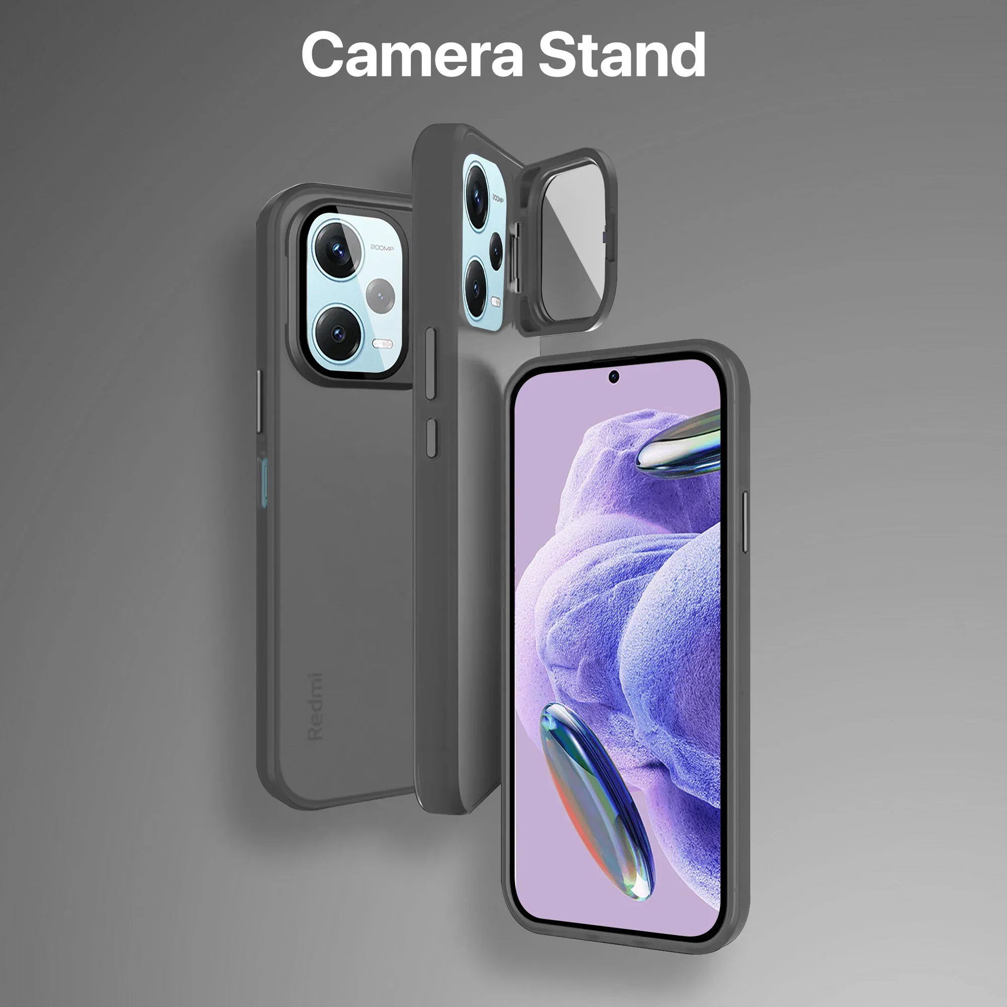 Vaku ® Xiaomi Redmi Note 12 Pro Rime Frosted Translucent Back Cover - Image 5