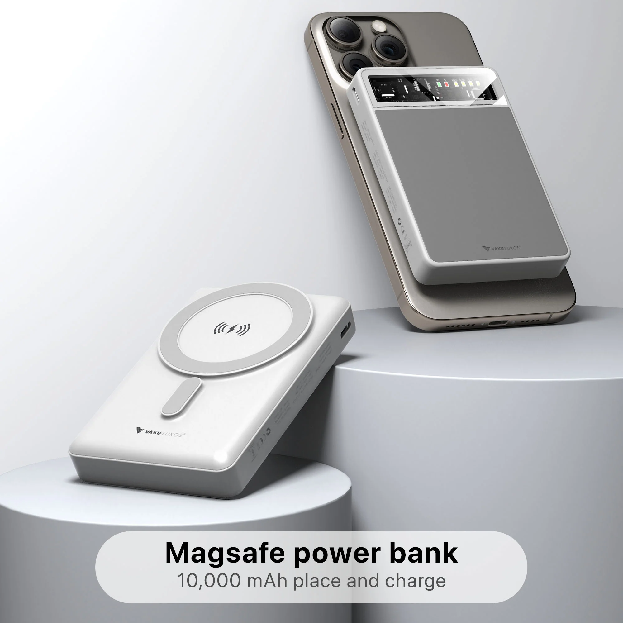 Vaku ® Xylon 10000mAh Magsafe 15W Super Fast Charging 20W PD Power Bank - Image 5