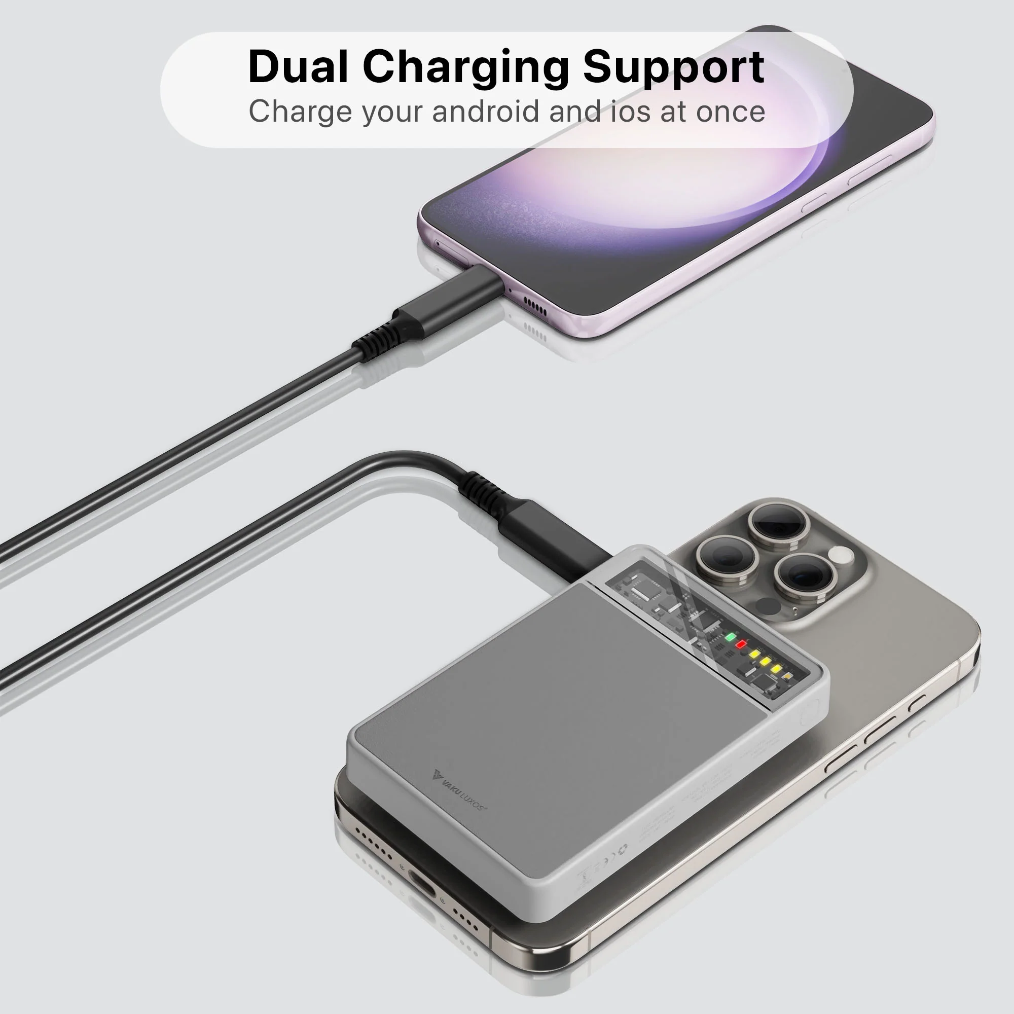 Vaku ® Xylon 10000mAh Magsafe 15W Super Fast Charging 20W PD Power Bank - Image 6