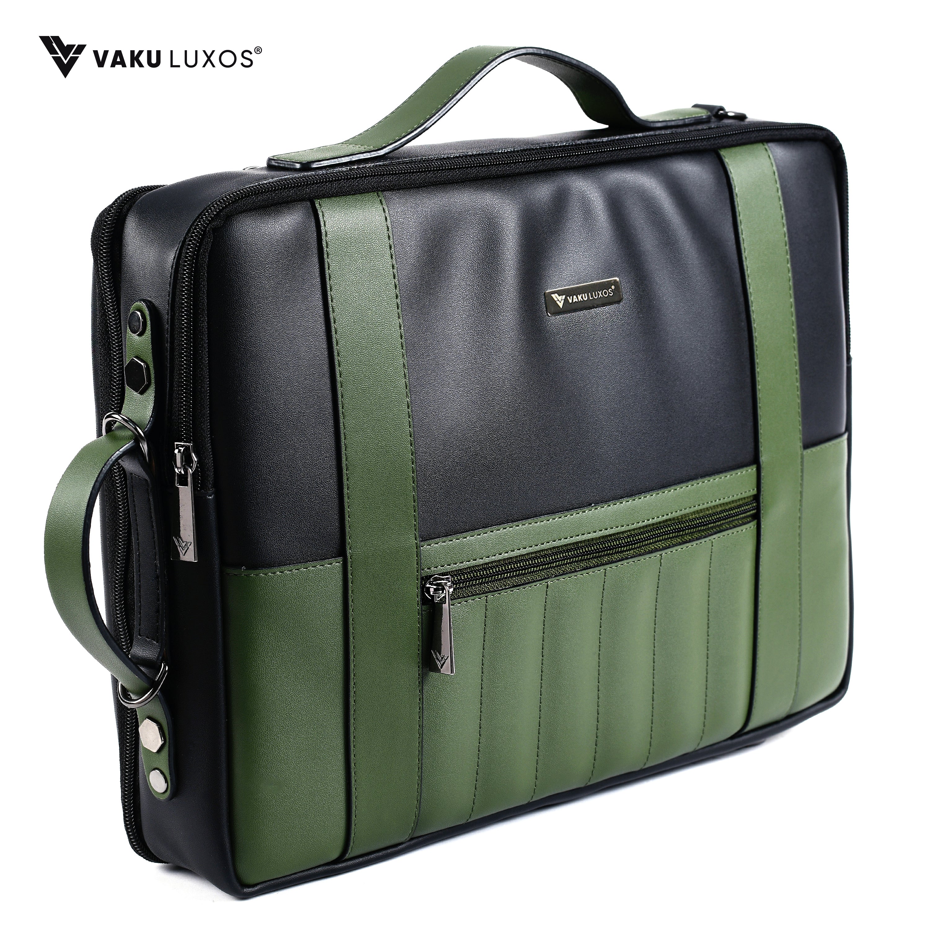 Vaku ® Barcelona 14 inch laptop Bag Premium Convertible Laptop Messenger Bag - Image 3