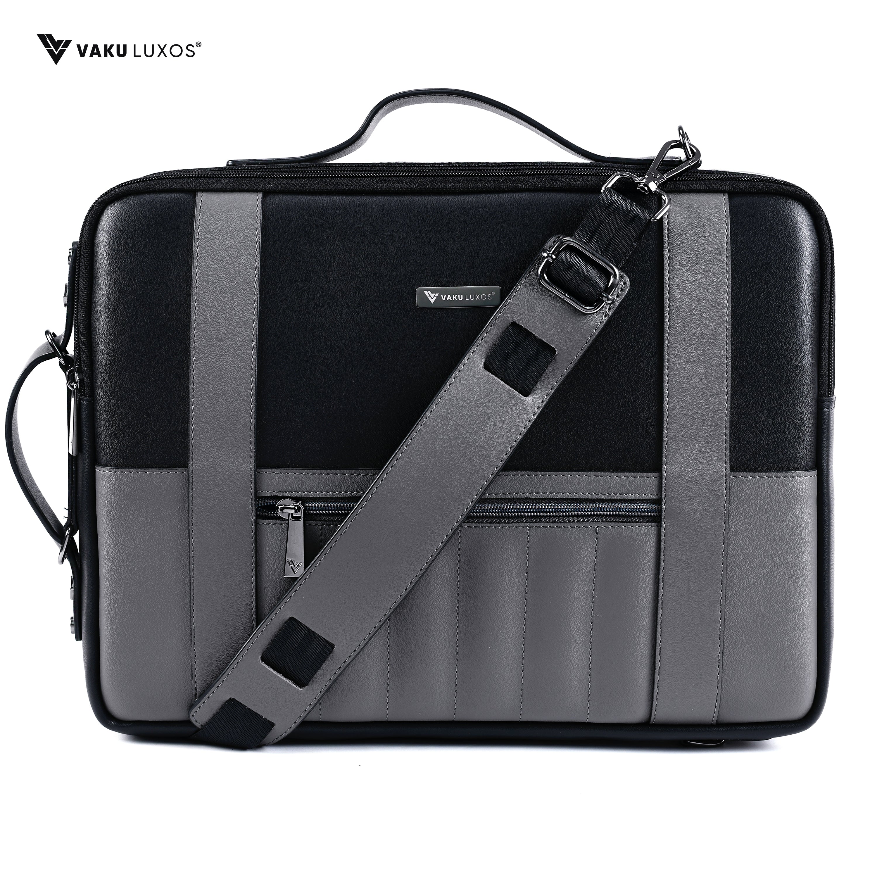Vaku ® Barcelona 14 inch laptop Bag Premium Convertible Laptop Messenger Bag - Image 4