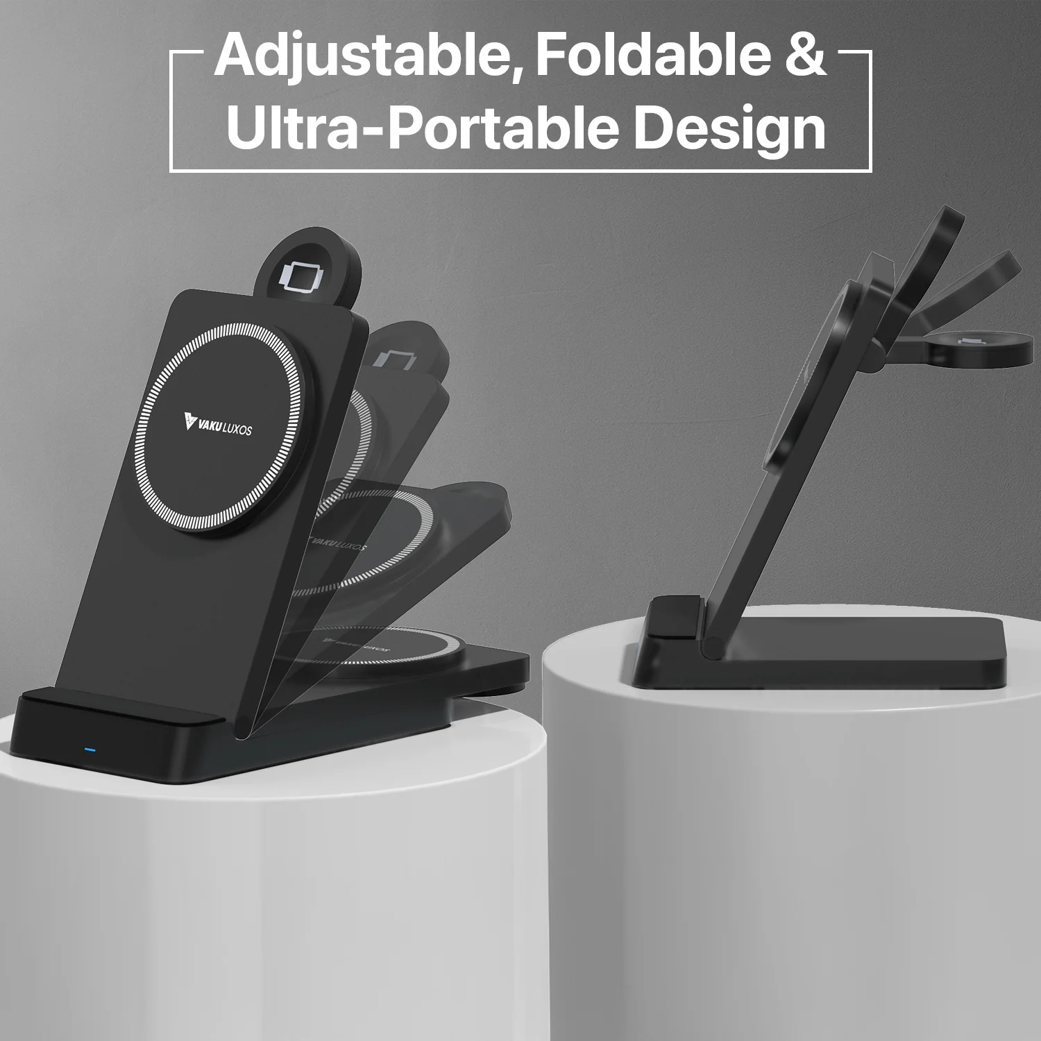 Vaku Luxos ® 23W Nexfold Magnetic Wireless Mag-Safe Charger Dock Station - Image 3