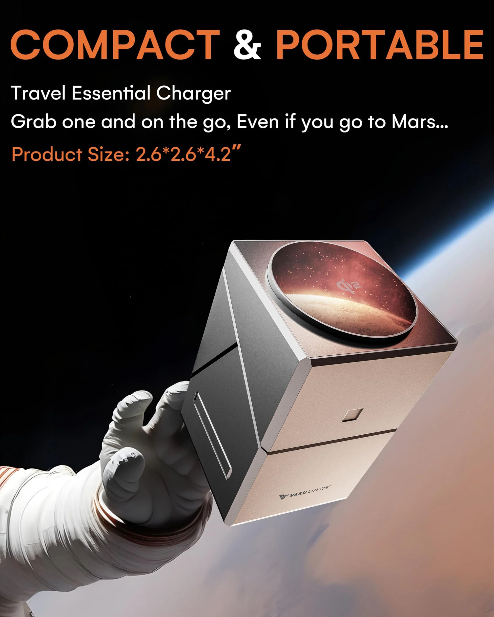 Vaku Luxos ® 3-in-1 Gyro Charge 23W Magnetic Wireless MagSafe Charger for iPhone, AirPods & iWatch Series - Image 4