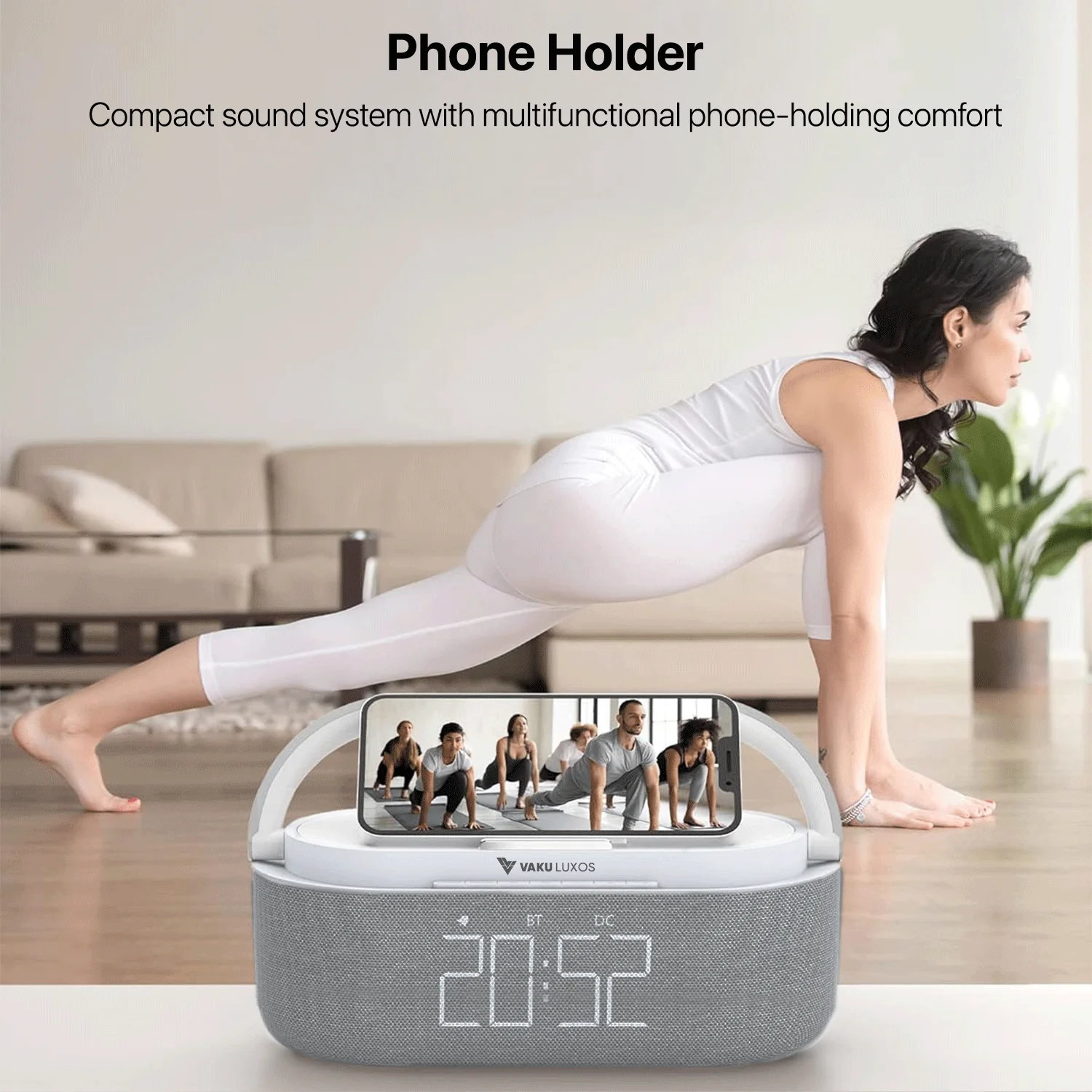 Vaku Luxos ® 3-in-1 Synostation Bluetooth Speaker 15W Wireless Charger - Image 3