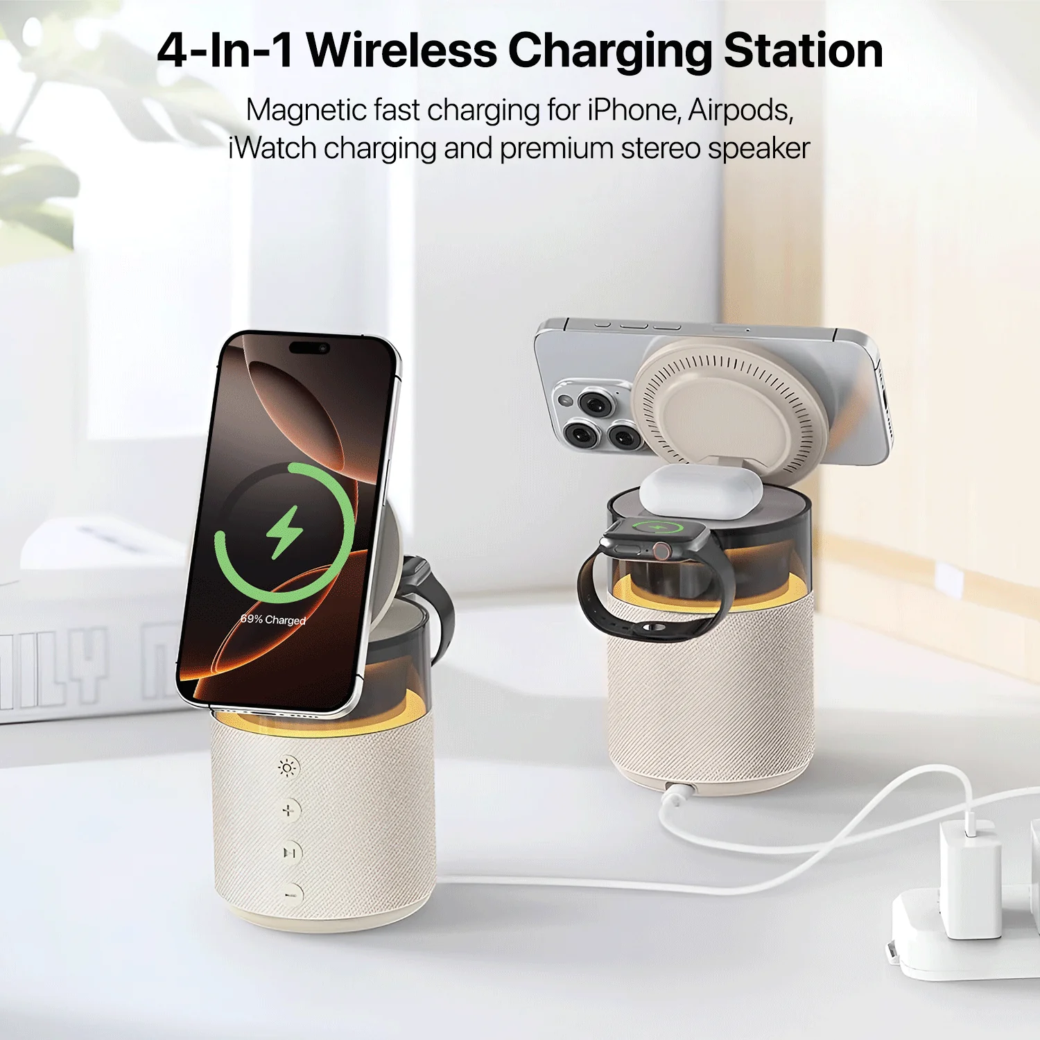 Vaku Luxos ® 4-in-1 Triostation Bluetooth Speaker - Image 5