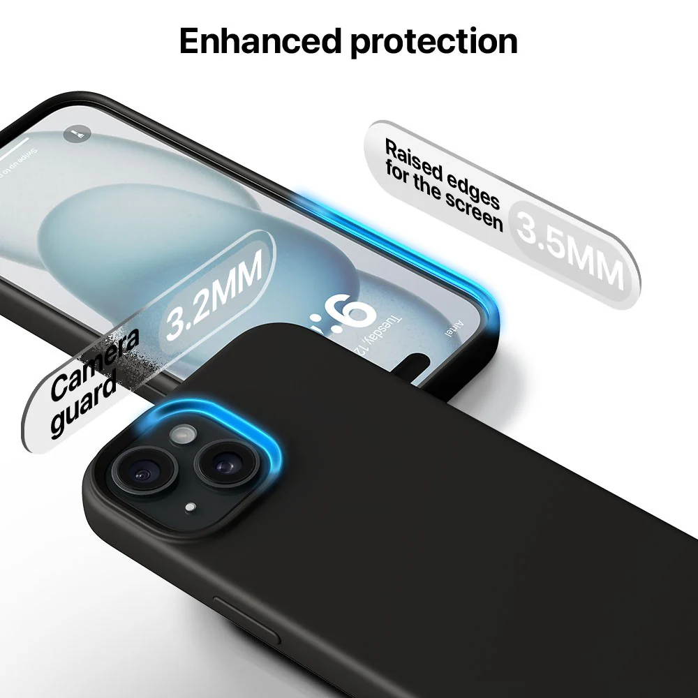 Vaku Luxos ® Apple iPhone 15 Plus Liquid Silicone Back Cover - Image 5