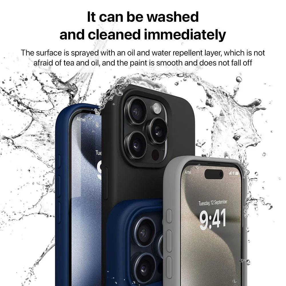 Vaku Luxos ® Apple iPhone 15 Pro Liquid Silicone Back Cover - Image 4