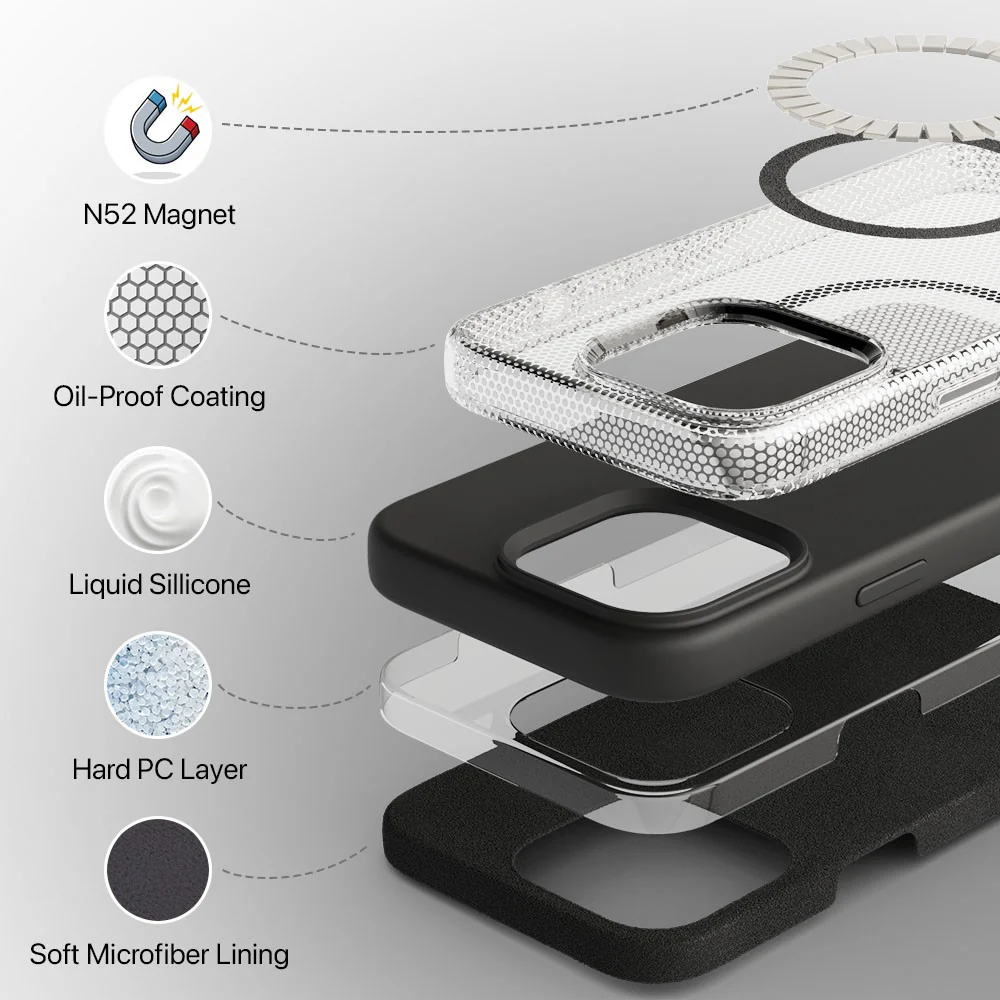 Vaku Luxos ® Apple iPhone 15 Pro Liquid Silicone Back Cover - Image 8