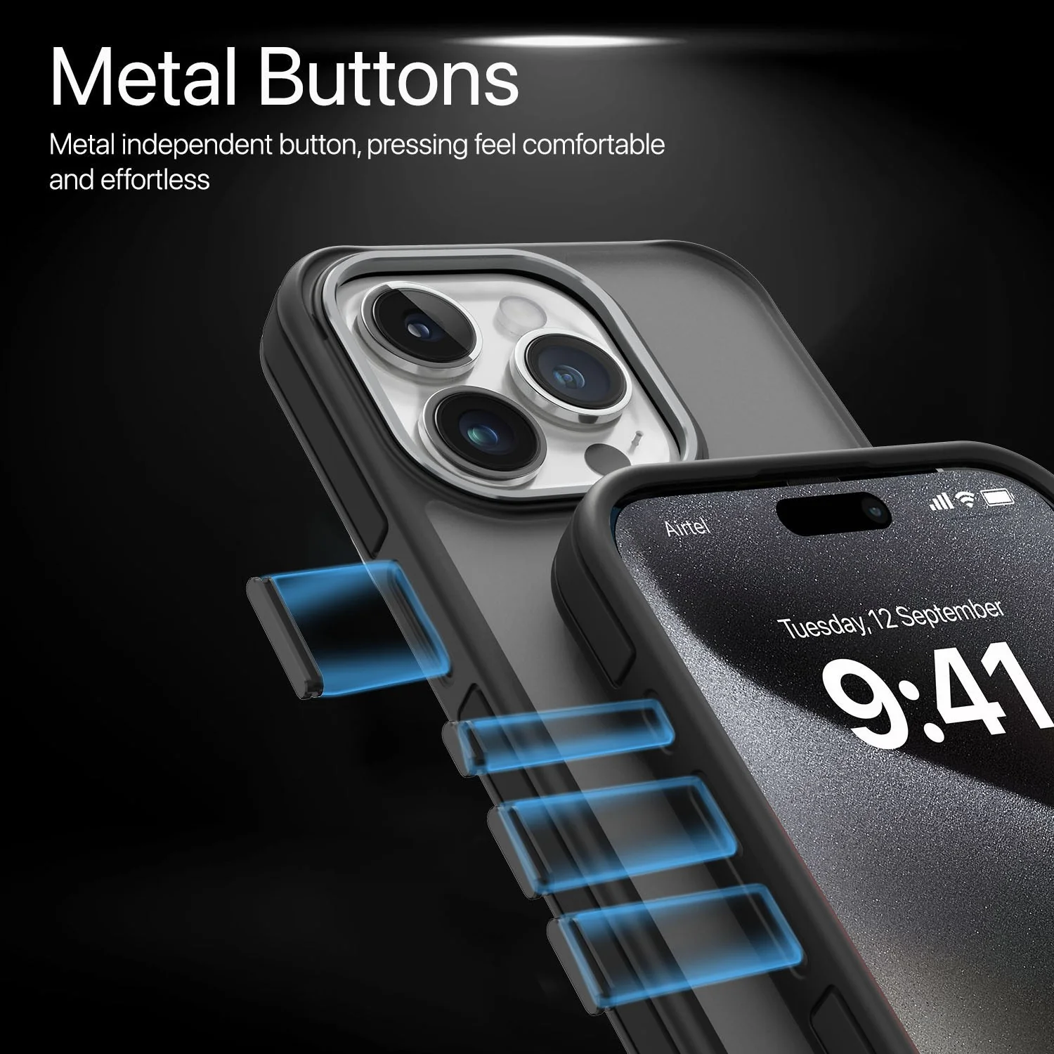 Vaku Luxos ® Apple iPhone 15 Pro Max Elemento MagPro Drop Protection Back Cover - Image 6