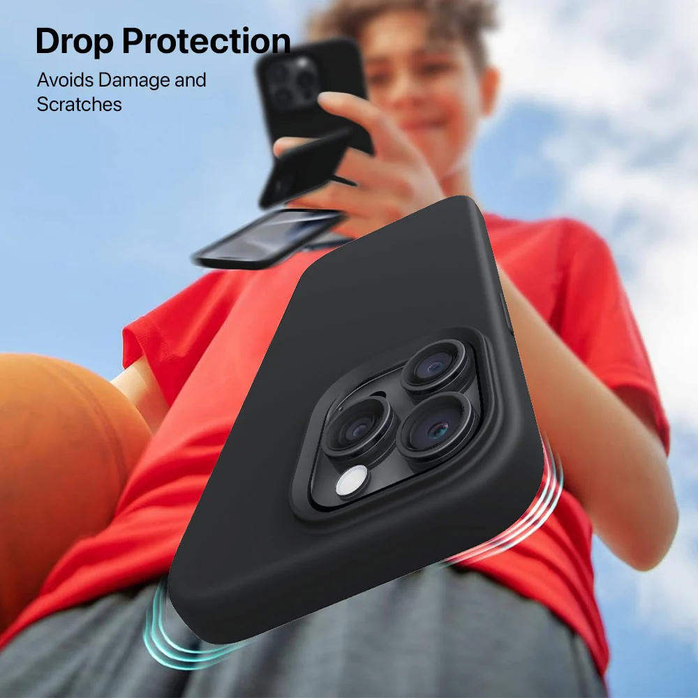 Vaku Luxos ® Apple iPhone 15 Pro Max Liquid Silicone Back Cover - Image 3