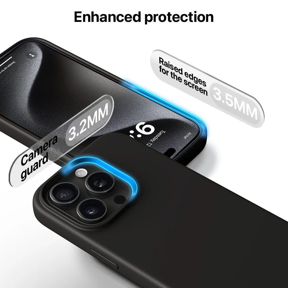 Vaku Luxos ® Apple iPhone 15 Pro Max Liquid Silicone Back Cover - Image 7