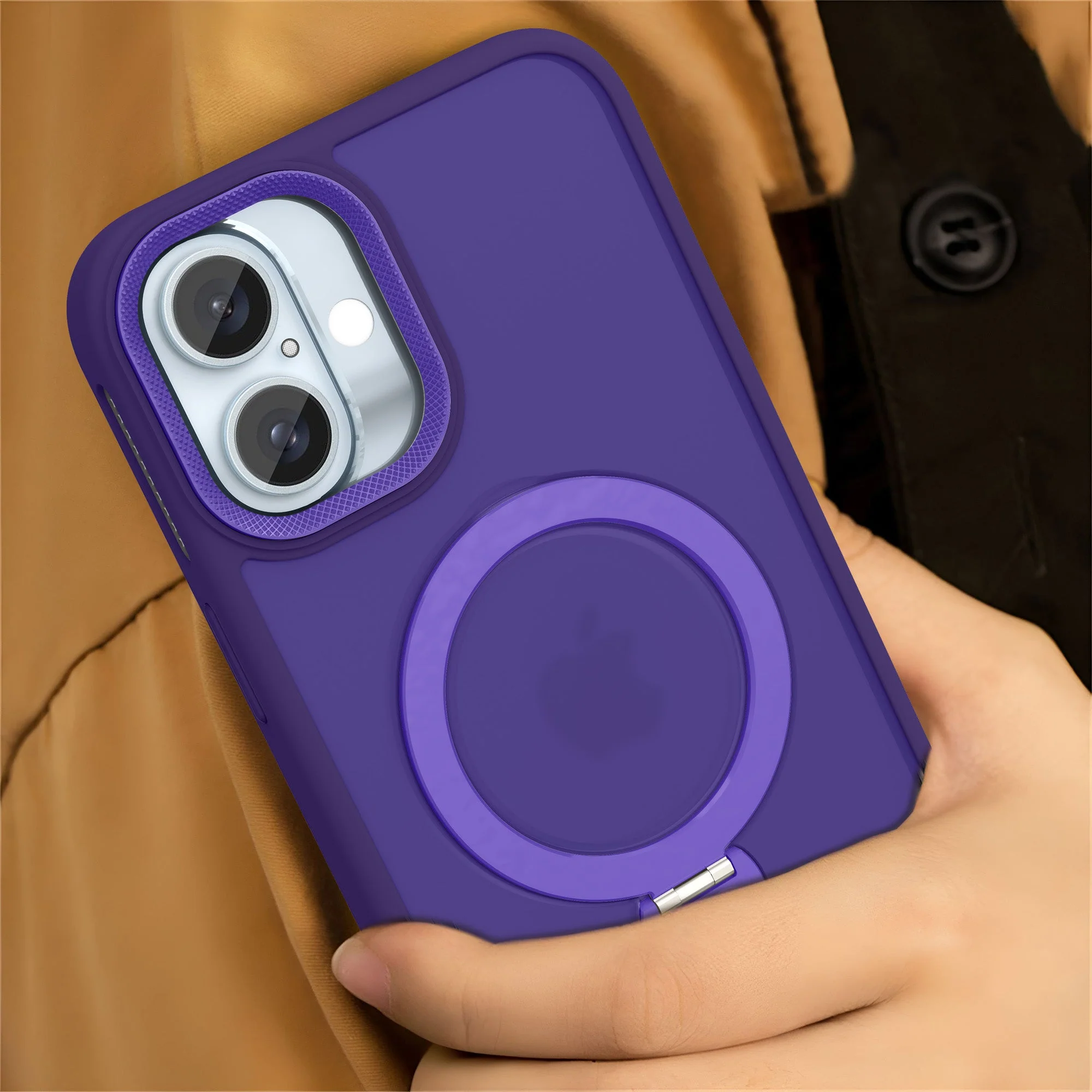 Vaku Luxos ® Apple iPhone 16 Ariston Kickmag Shockproof Back Cover - Image 5