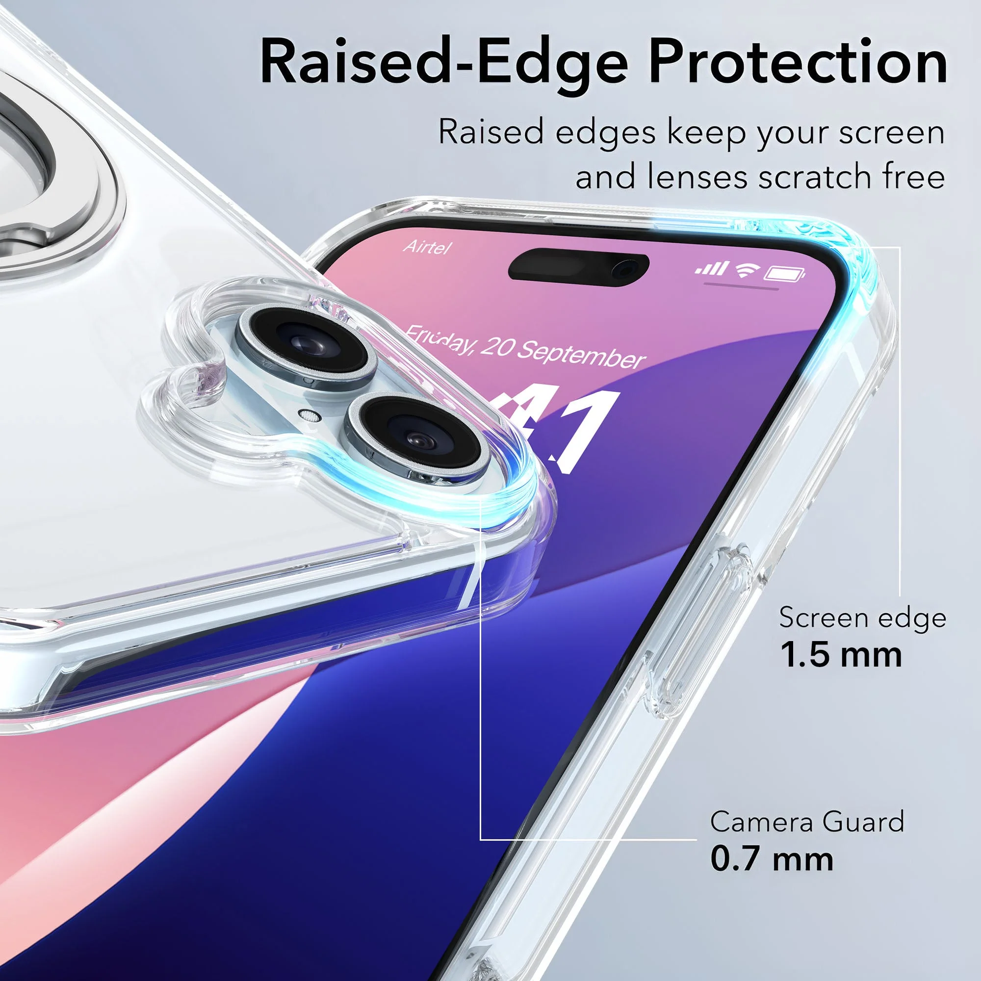 Vaku Luxos ® Apple iPhone 16 Glassy Kickmag Military-Grade Back Cover - Image 3