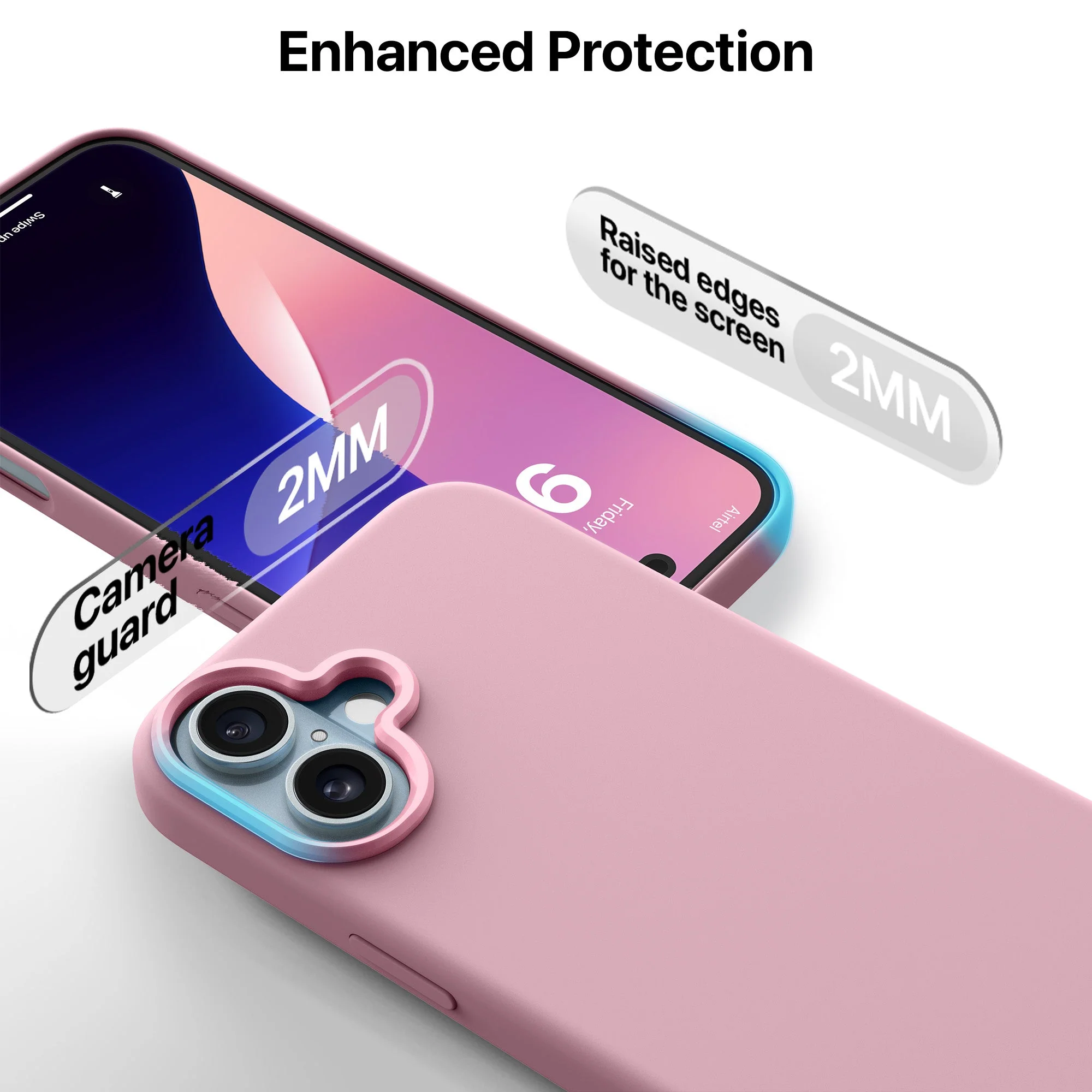 Vaku Luxos ® Apple iPhone 16  Liquid Silicone Back Cover - Image 3