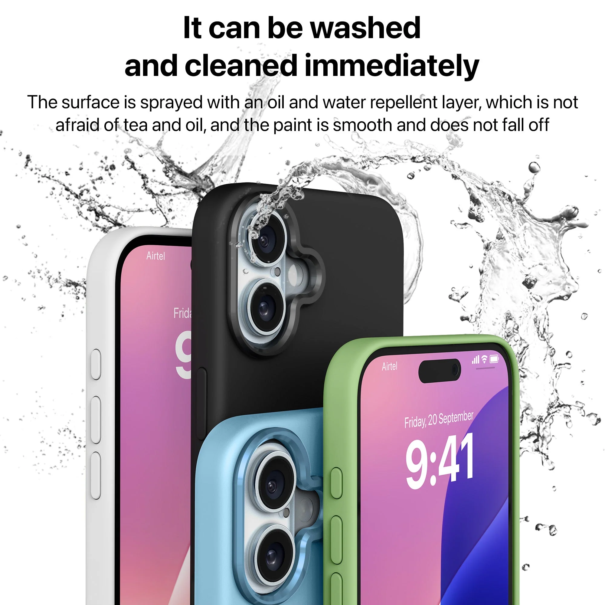 Vaku Luxos ® Apple iPhone 16  Liquid Silicone Back Cover - Image 7
