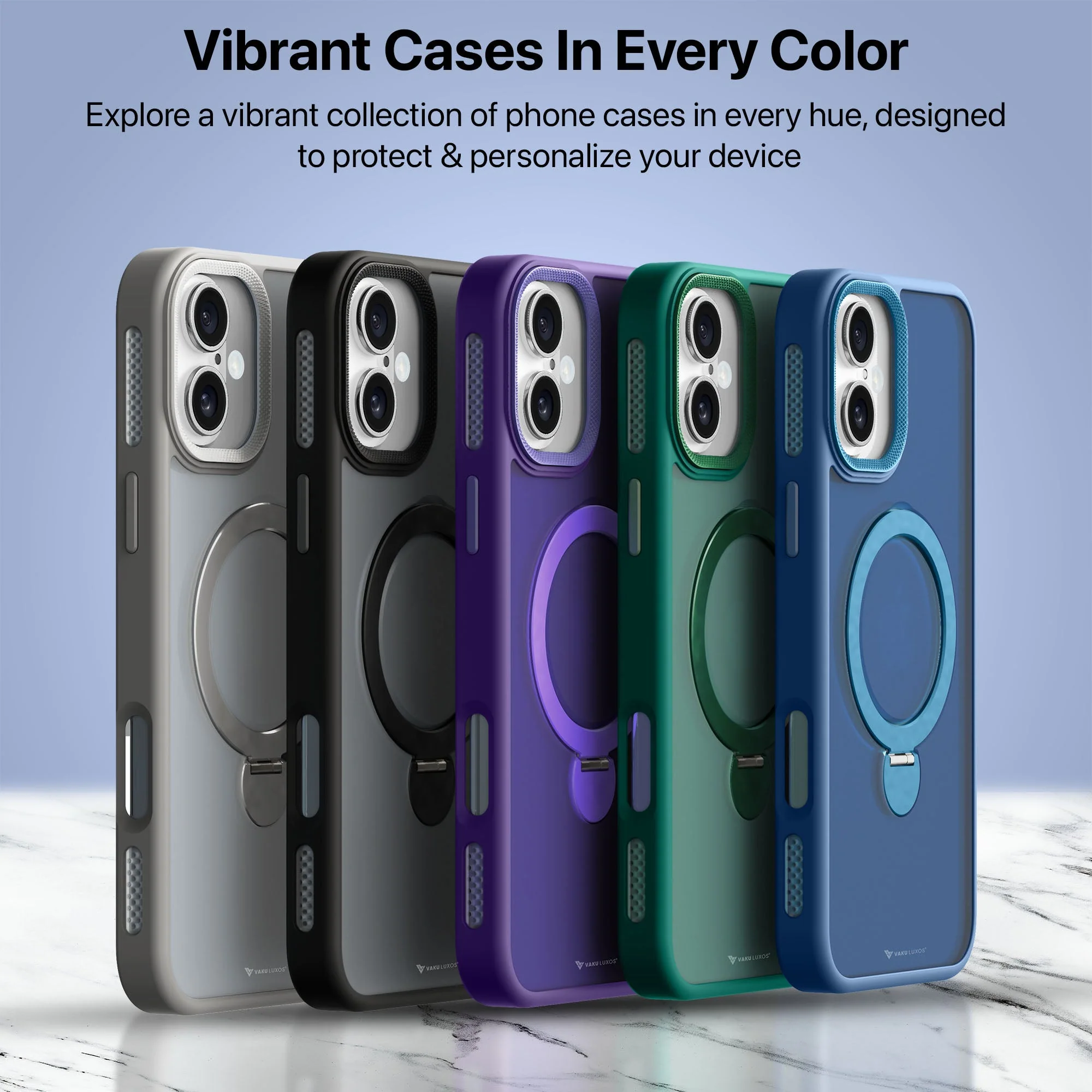 Vaku Luxos ® Apple iPhone 16 Plus Ariston Kickmag Shockproof Back Cover - Image 10
