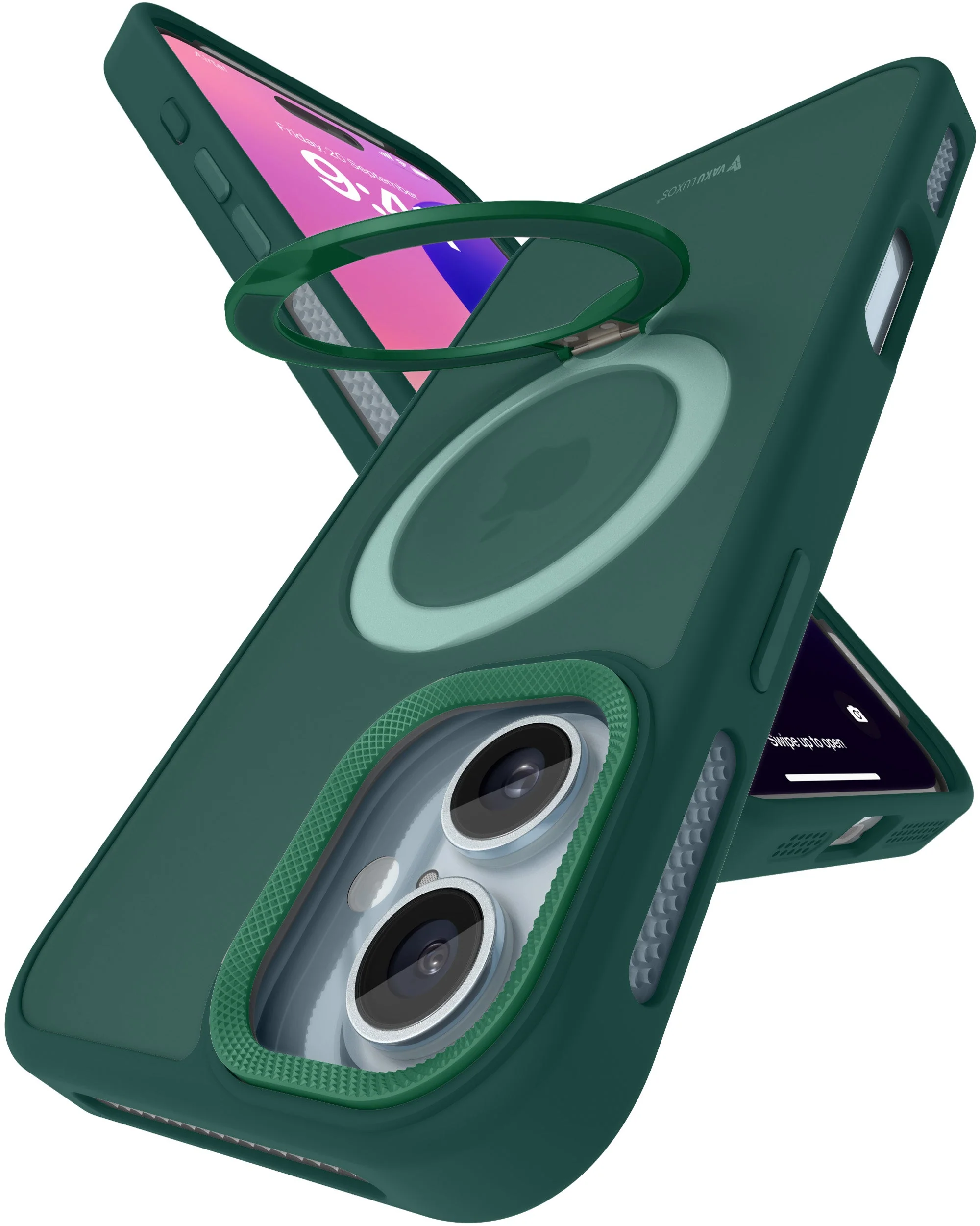 Vaku Luxos ® Apple iPhone 16 Plus Ariston Kickmag Shockproof Back Cover - Image 7