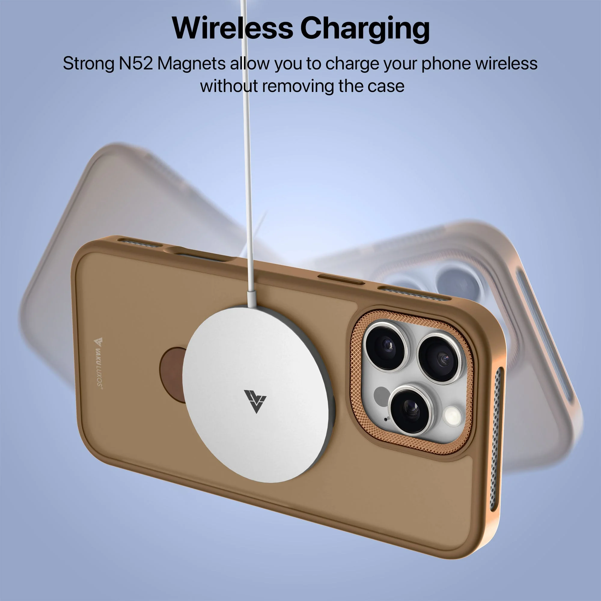 Vaku Luxos ® Apple iPhone 16 Pro Ariston Kickmag Shockproof Back Cover - Image 13