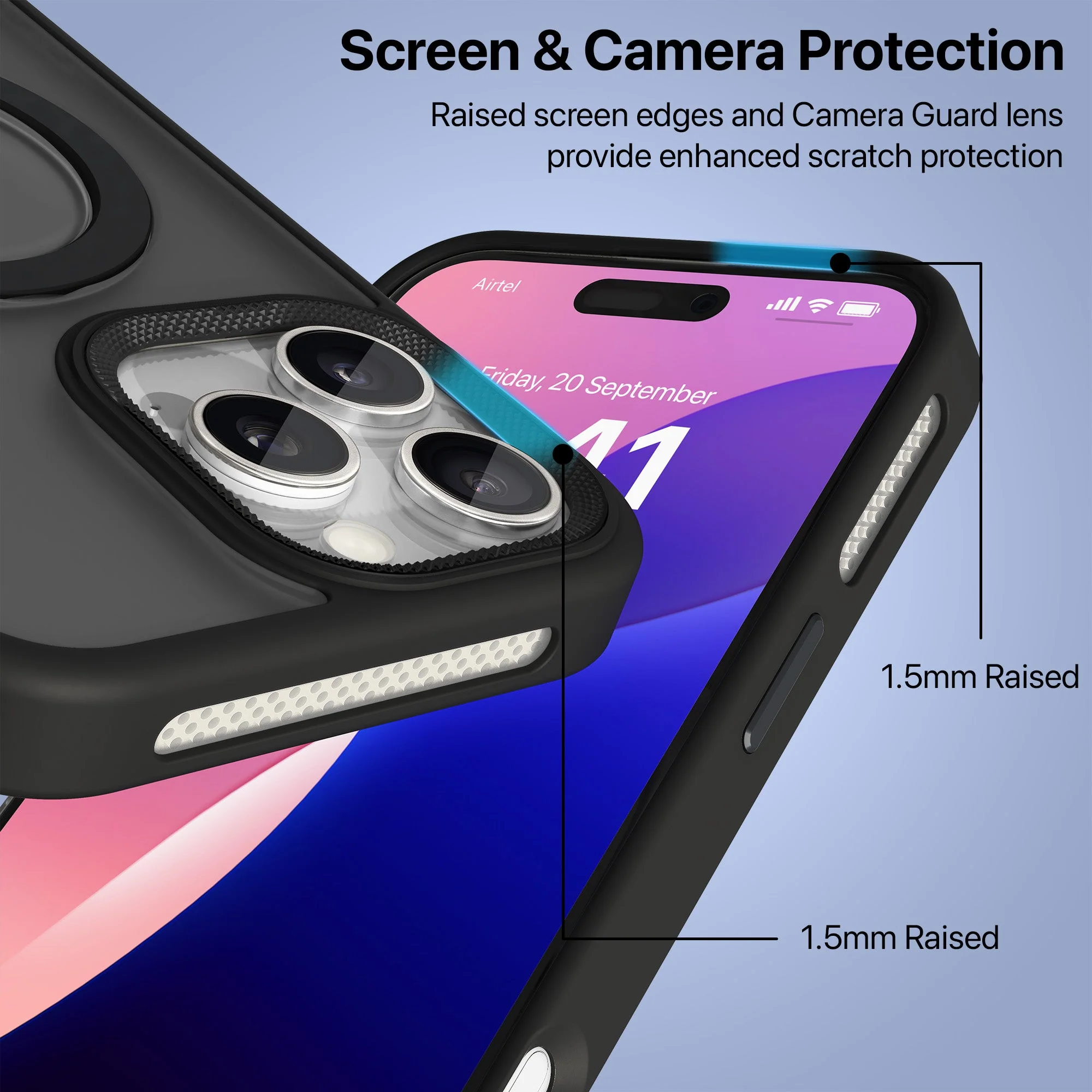 Vaku Luxos ® Apple iPhone 16 Pro Ariston Kickmag Shockproof Back Cover - Image 3