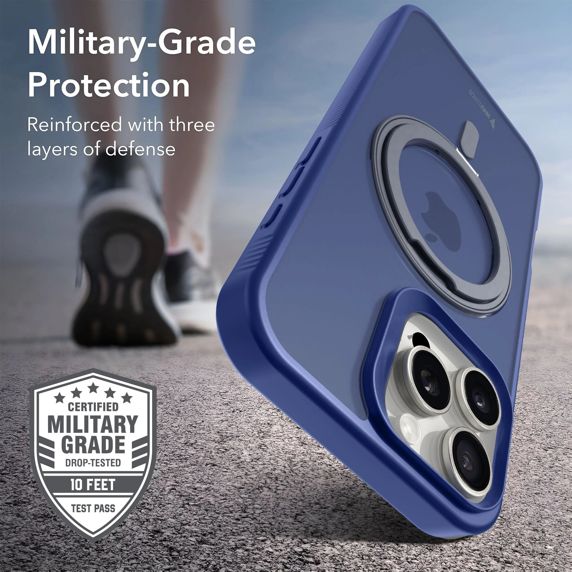 Vaku Luxos ® Apple iPhone 16 Pro Castros MagPro Military-Grade Protection Back Cover - Image 6
