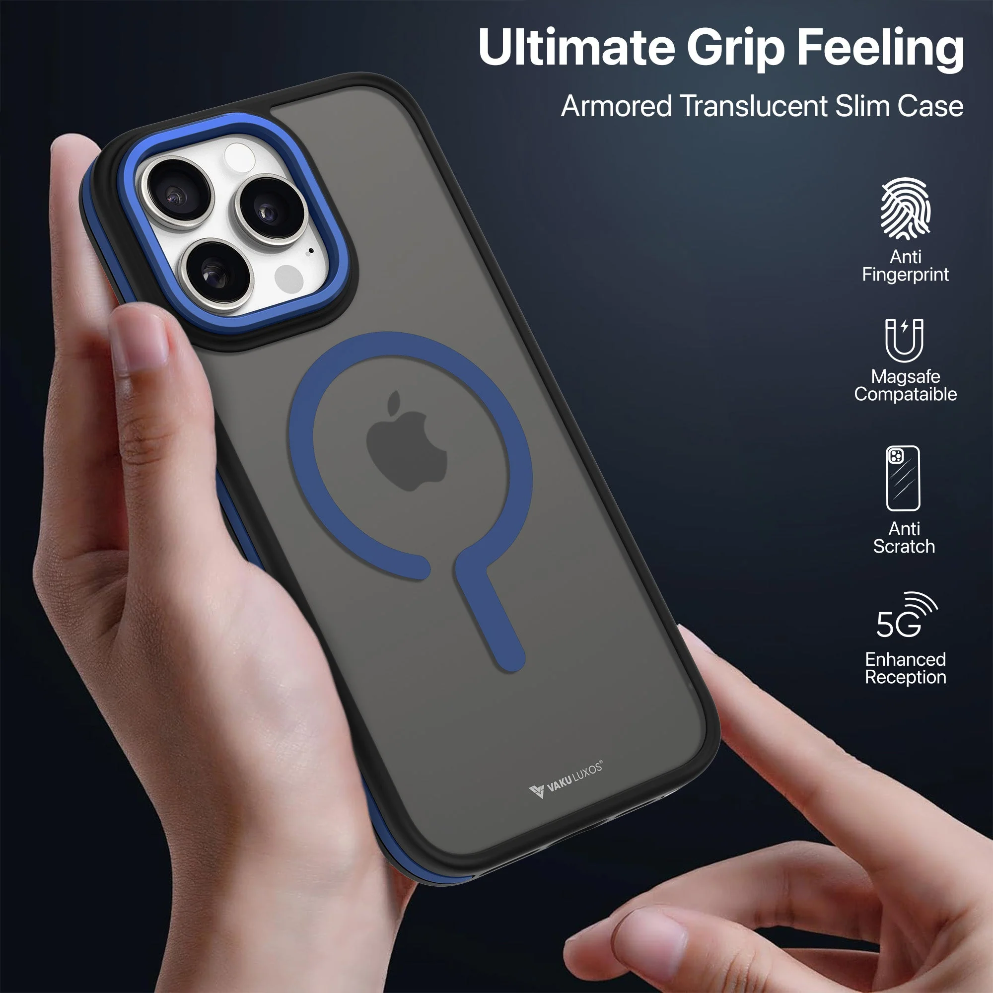 Vaku Luxos ® Apple iPhone 16 Pro Elemento MagPro Drop Protection Back Cover - Image 2