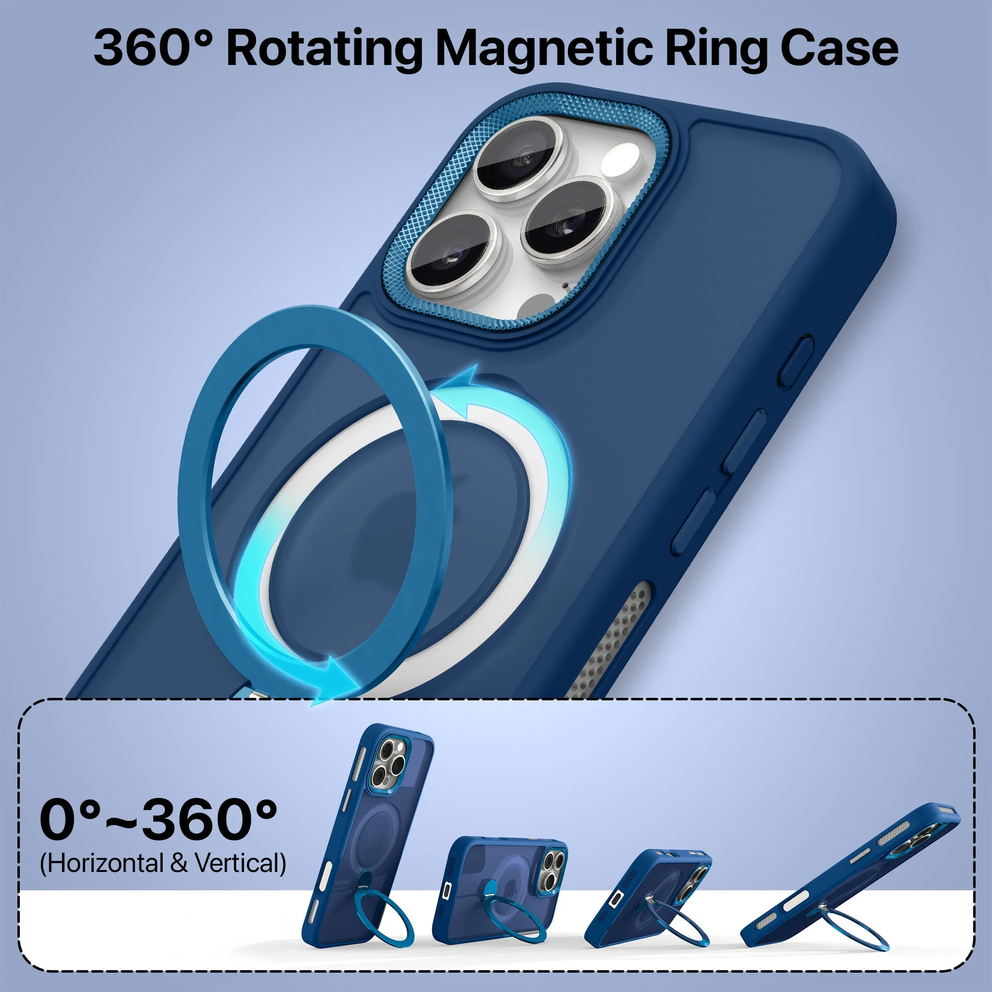 Vaku Luxos ® Apple iPhone 16 Pro Max Ariston Kickmag Shockproof Back Cover - Image 4