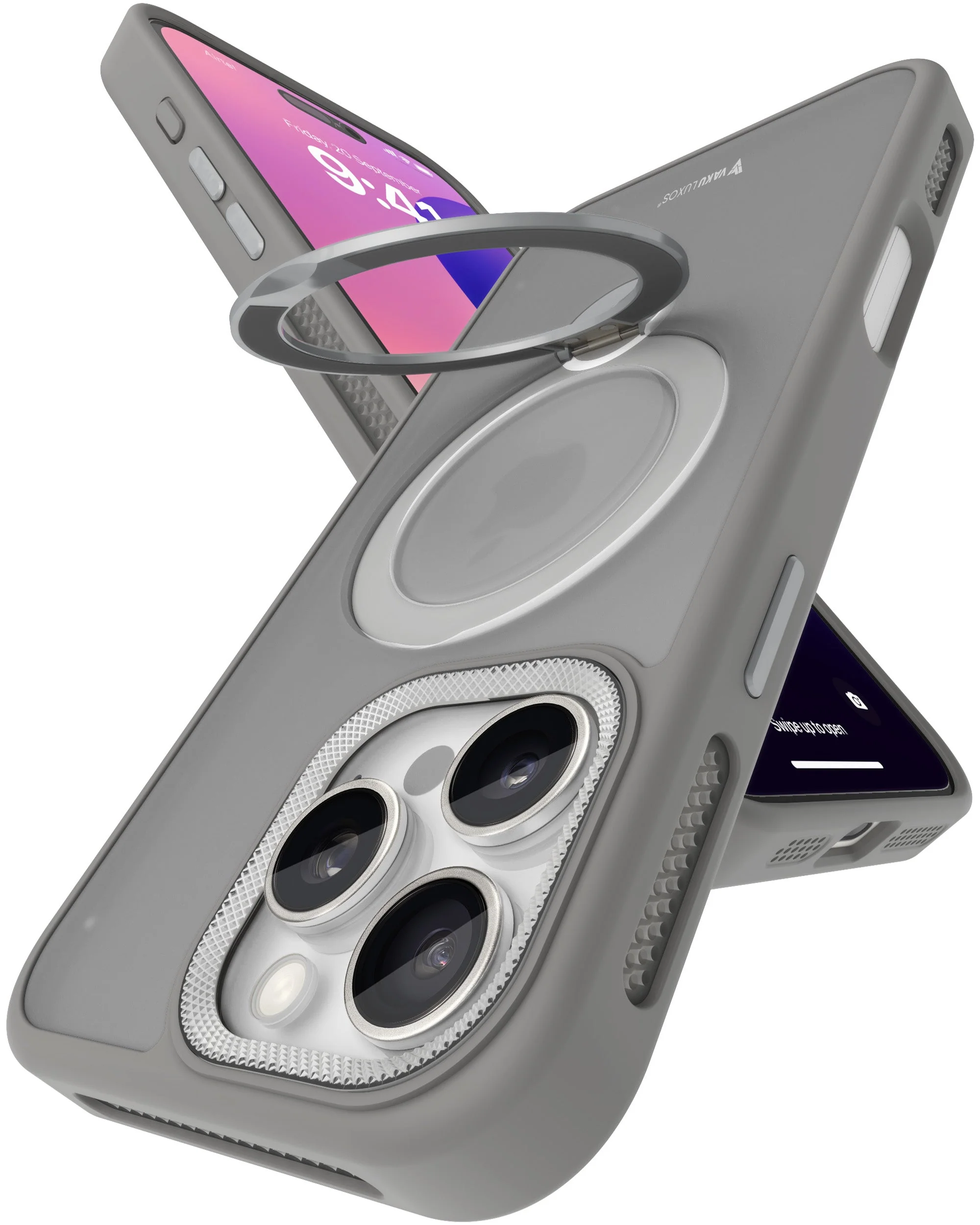 Vaku Luxos ® Apple iPhone 16 Pro Max Ariston Kickmag Shockproof Back Cover - Image 6
