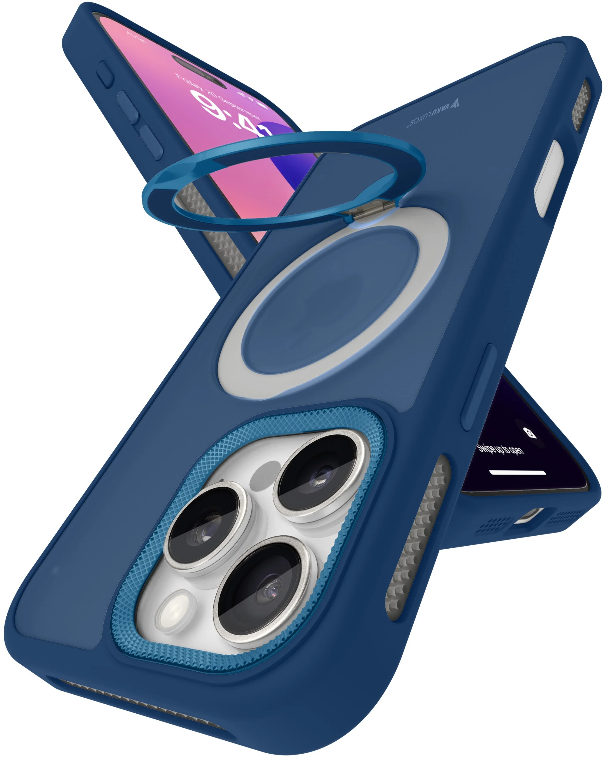 Vaku Luxos ® Apple iPhone 16 Pro Max Ariston Kickmag Shockproof Back Cover - Image 7