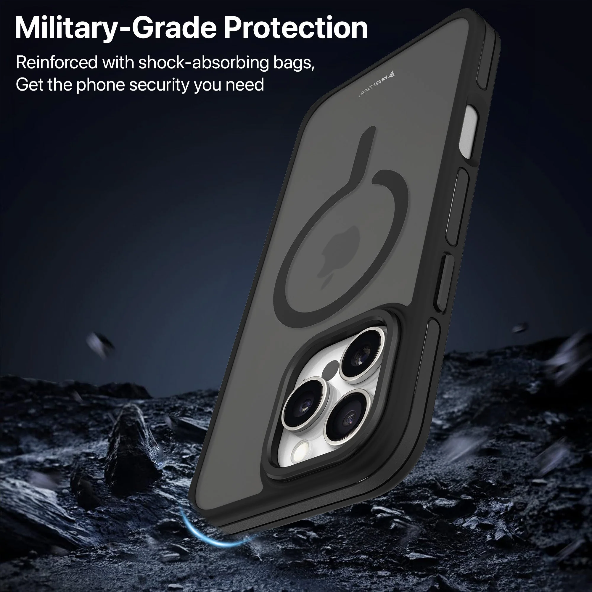 Vaku Luxos ® Apple iPhone 16 Pro Max Elemento MagPro Drop Protection Back Cover - Image 2