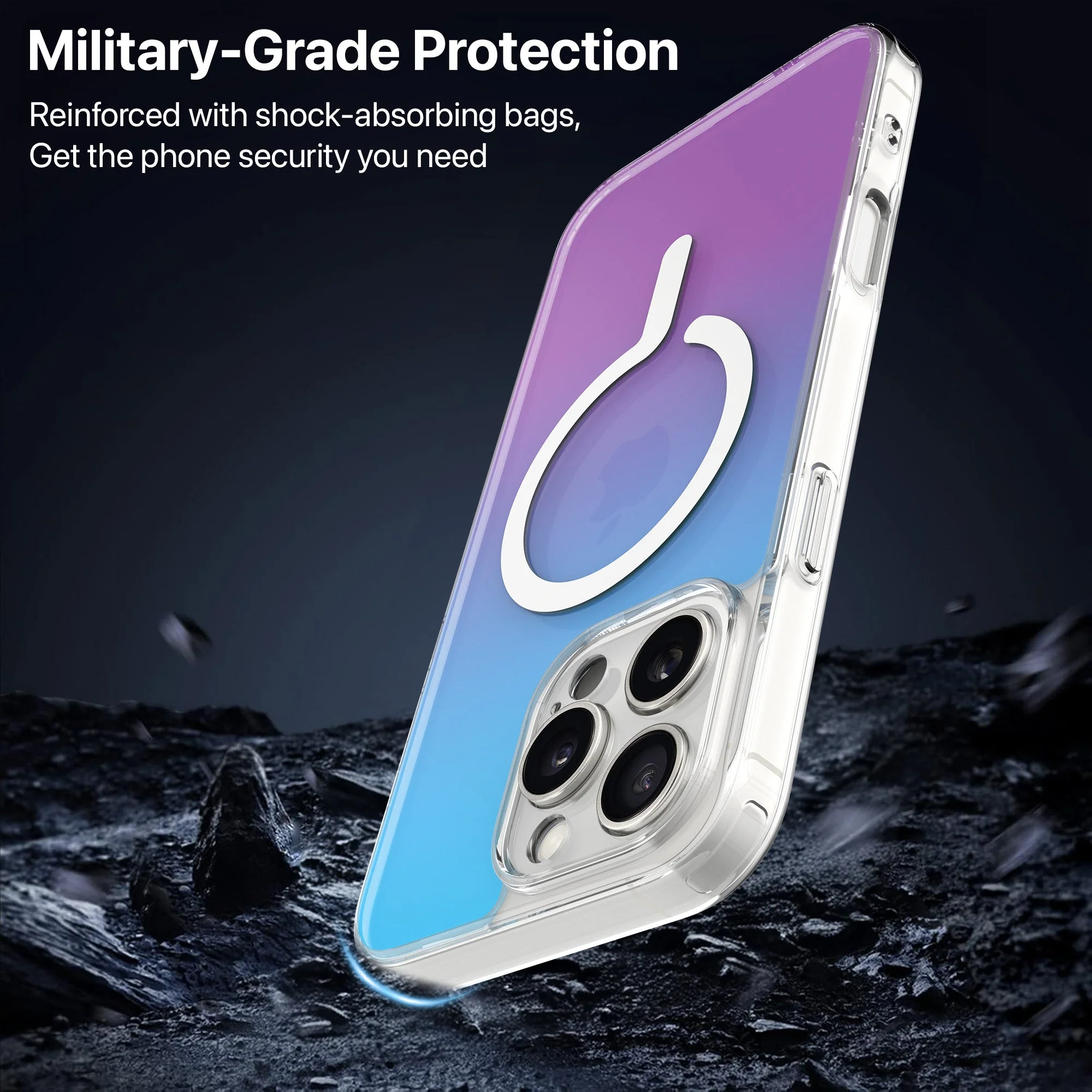 Vaku Luxos ® Apple iPhone 16 Pro Max Infinity MagPro Gradient Colored Back Cover - Image 6