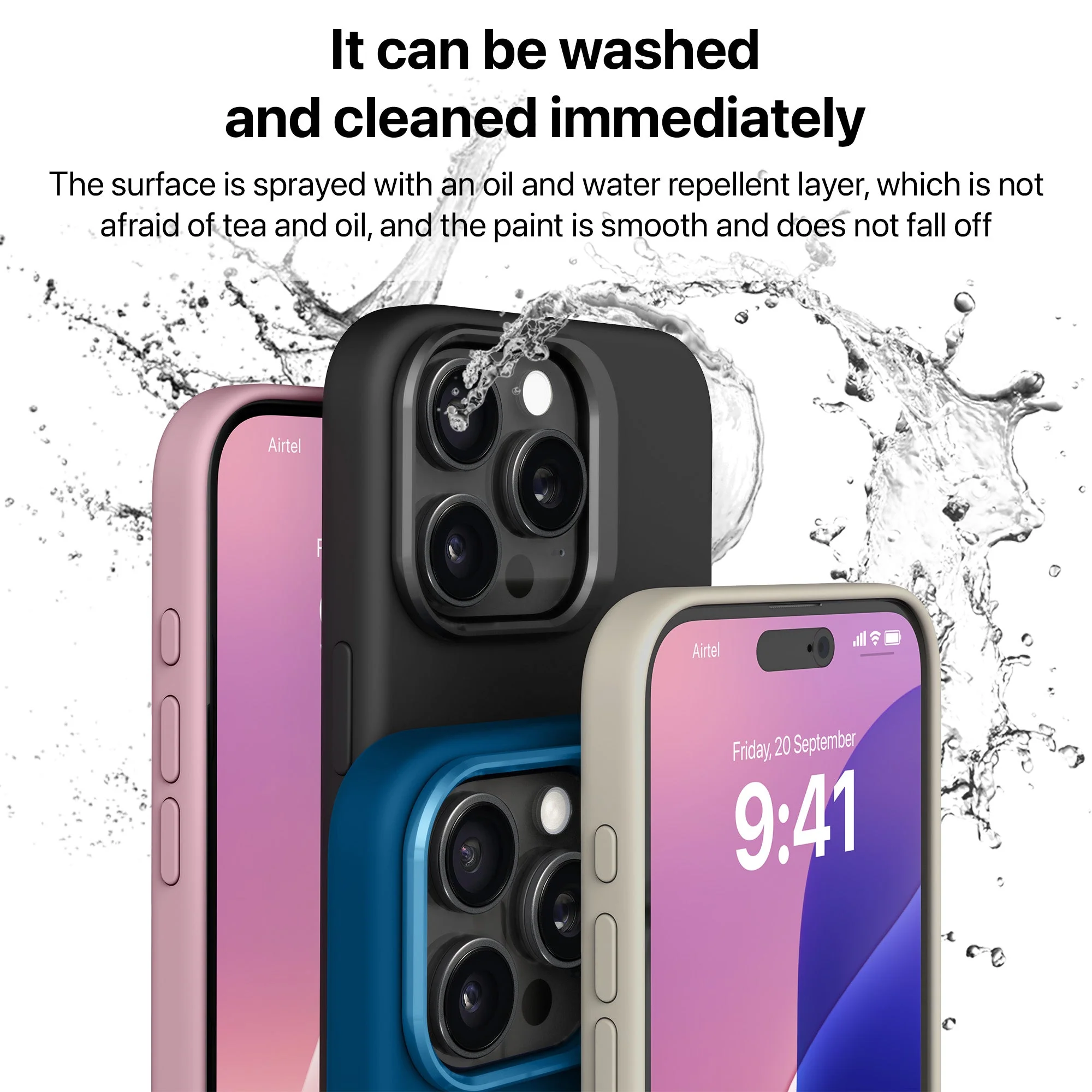 Vaku Luxos ® Apple iPhone 16 Pro Max Liquid Silicone Back Cover - Image 6