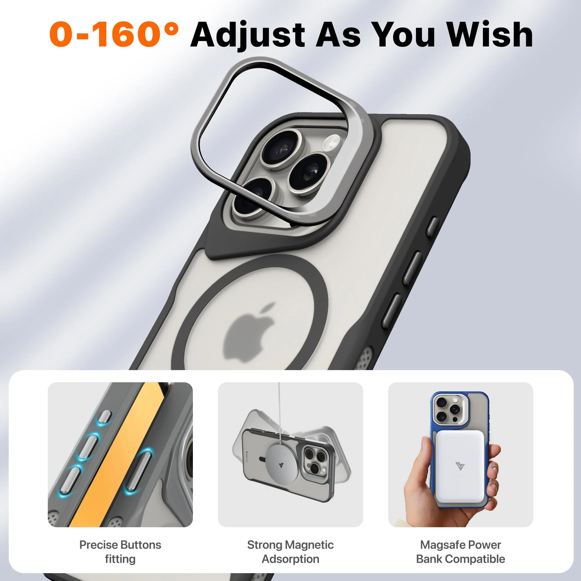 Vaku Luxos ® Apple iPhone 16 Pro Max Therox MagPro Translucent Back cover - Image 3