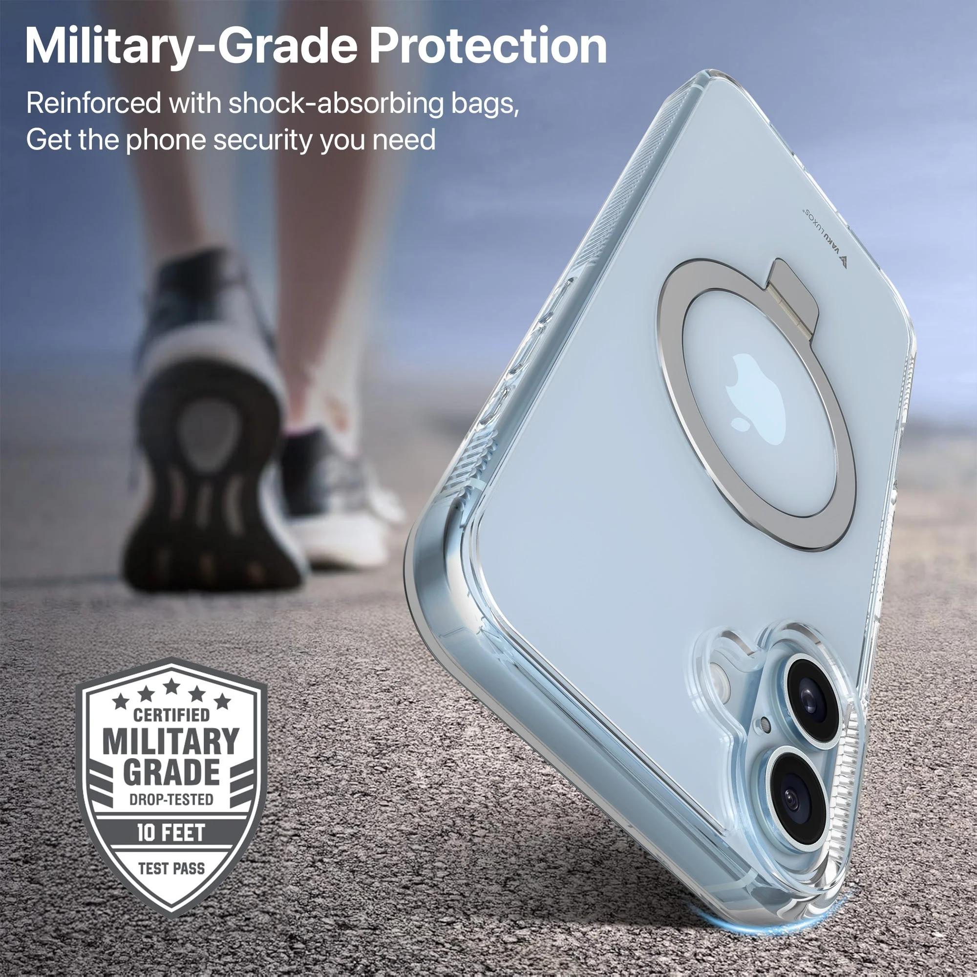 Vaku Luxos ® Apple iPhone 16 Solace MagPro Military-Grade Protection Back Cover - Image 3
