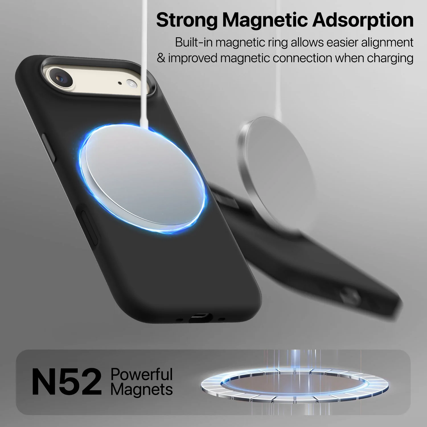 Vaku Luxos ® Apple iPhone 17 Air Liquid Silicone Protective Back Cover - Image 3