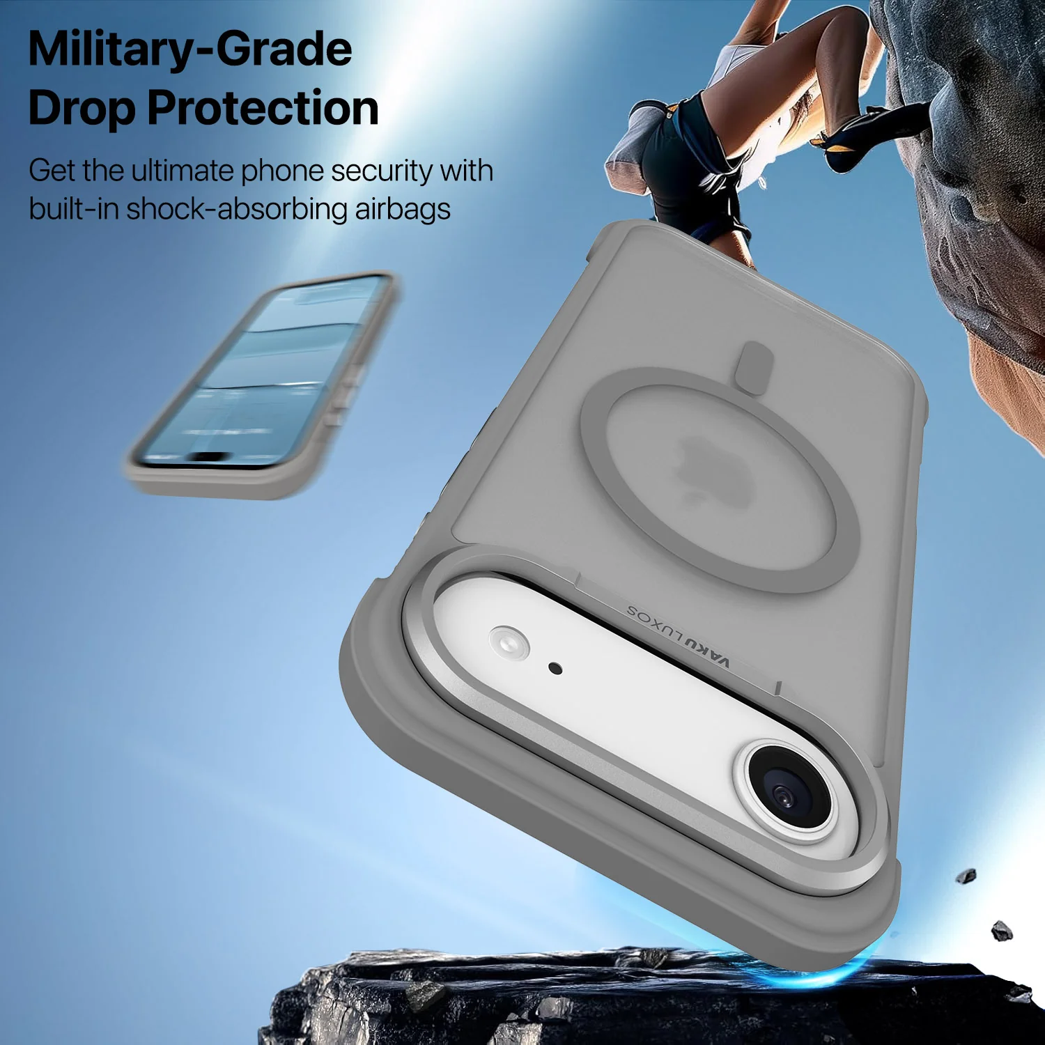 Vaku Luxos ® Apple iPhone 17 Air Thunder Magpro Translucent Back Cover - Image 4