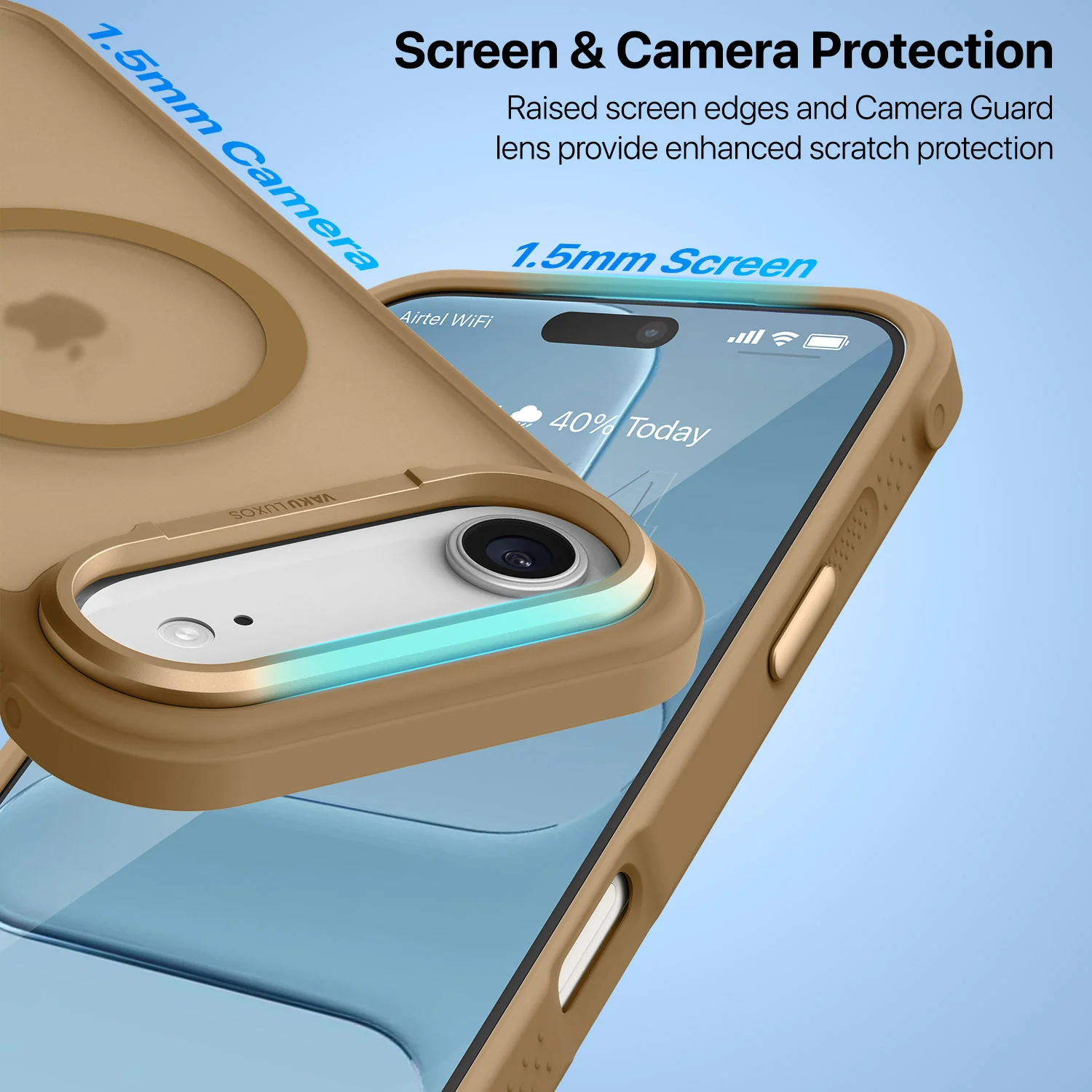 Vaku Luxos ® Apple iPhone 17 Air Thunder Magpro Translucent Back Cover - Image 6