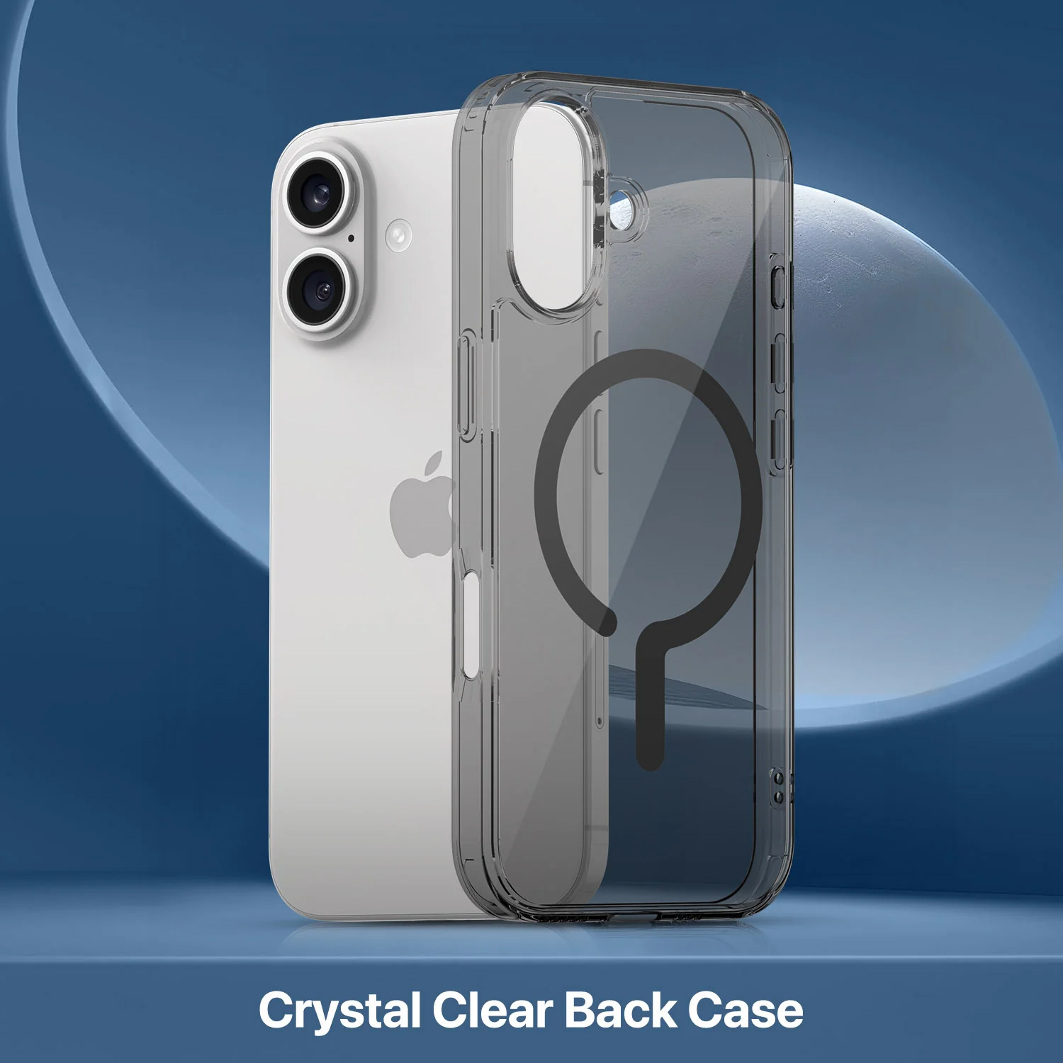 Vaku Luxos ® Apple iPhone 17 Glassy Magpro Smokey Transparent Back Cover - Image 3