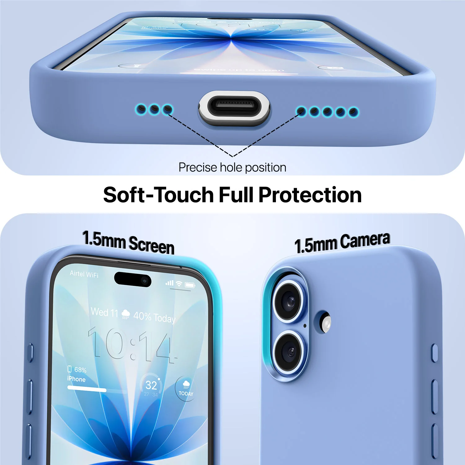 Vaku Luxos ® Apple iPhone 17 Liquid Silicone Protective Back Cover - Image 3