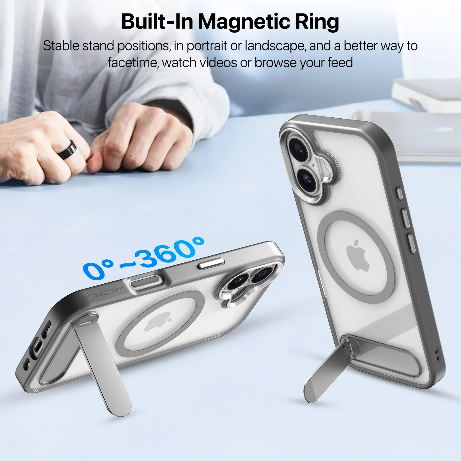 Vaku Luxos ® Apple iPhone 17 Orion Magpro Scratch Resistant Back Cover - Image 3