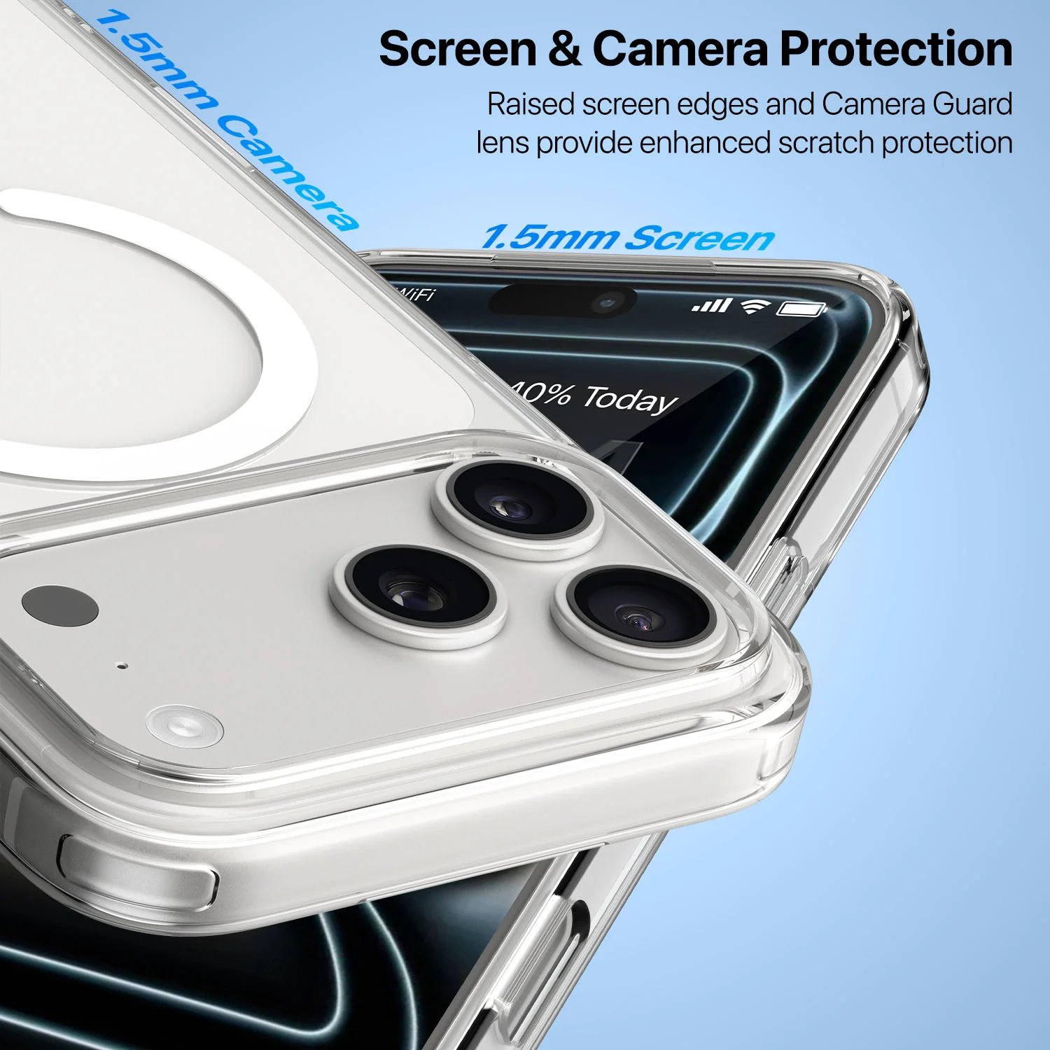 Vaku Luxos ® Apple iPhone 17 Pro Max Glassy Magpro Clear TPU Back Cover - Image 4