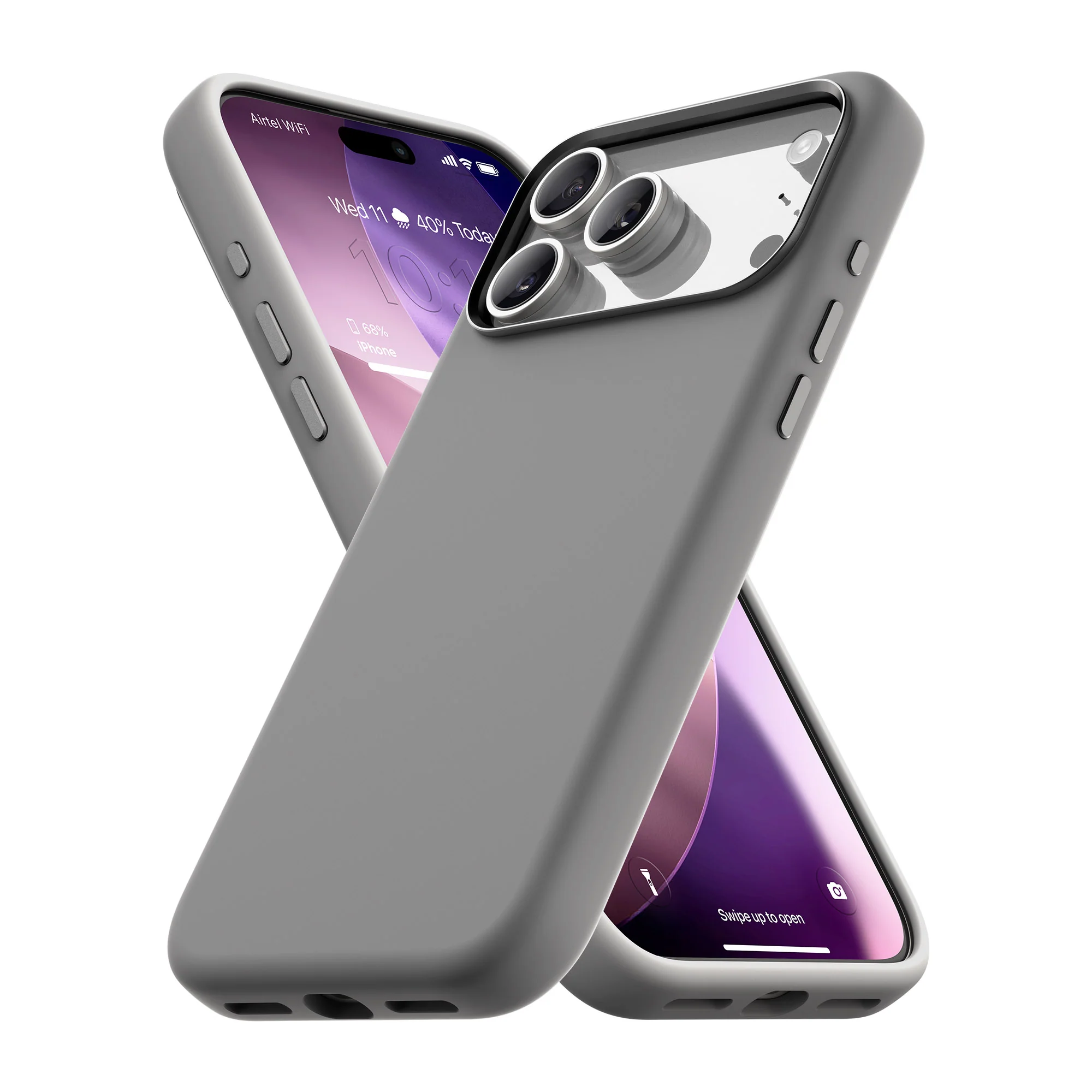 Vaku Luxos ® Apple iPhone 17 Pro Liquid Silicone Protective Back Cover - Image 7