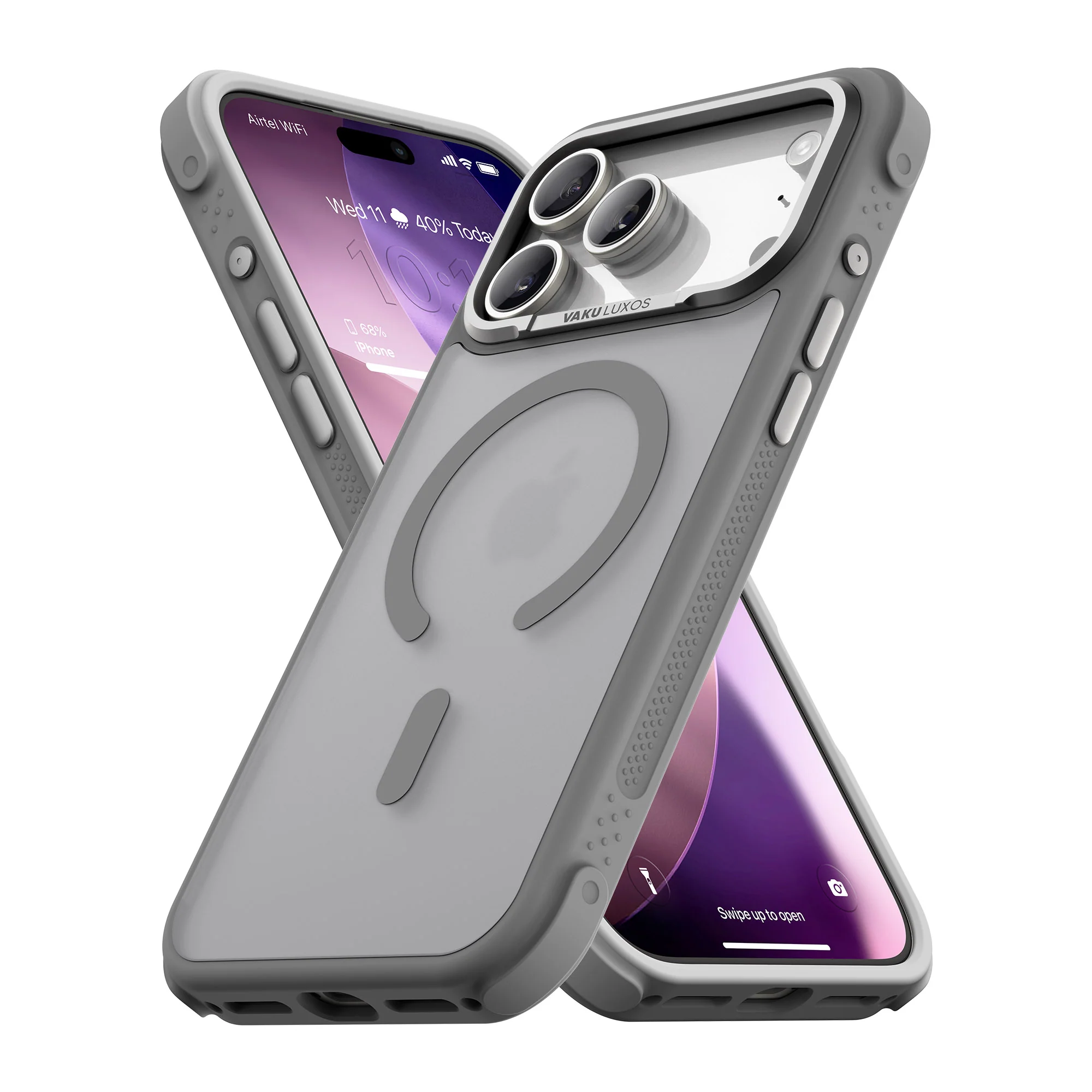 Vaku Luxos ® Apple iPhone 17 Pro Max Thunder Magpro Translucent Back Cover - Image 8