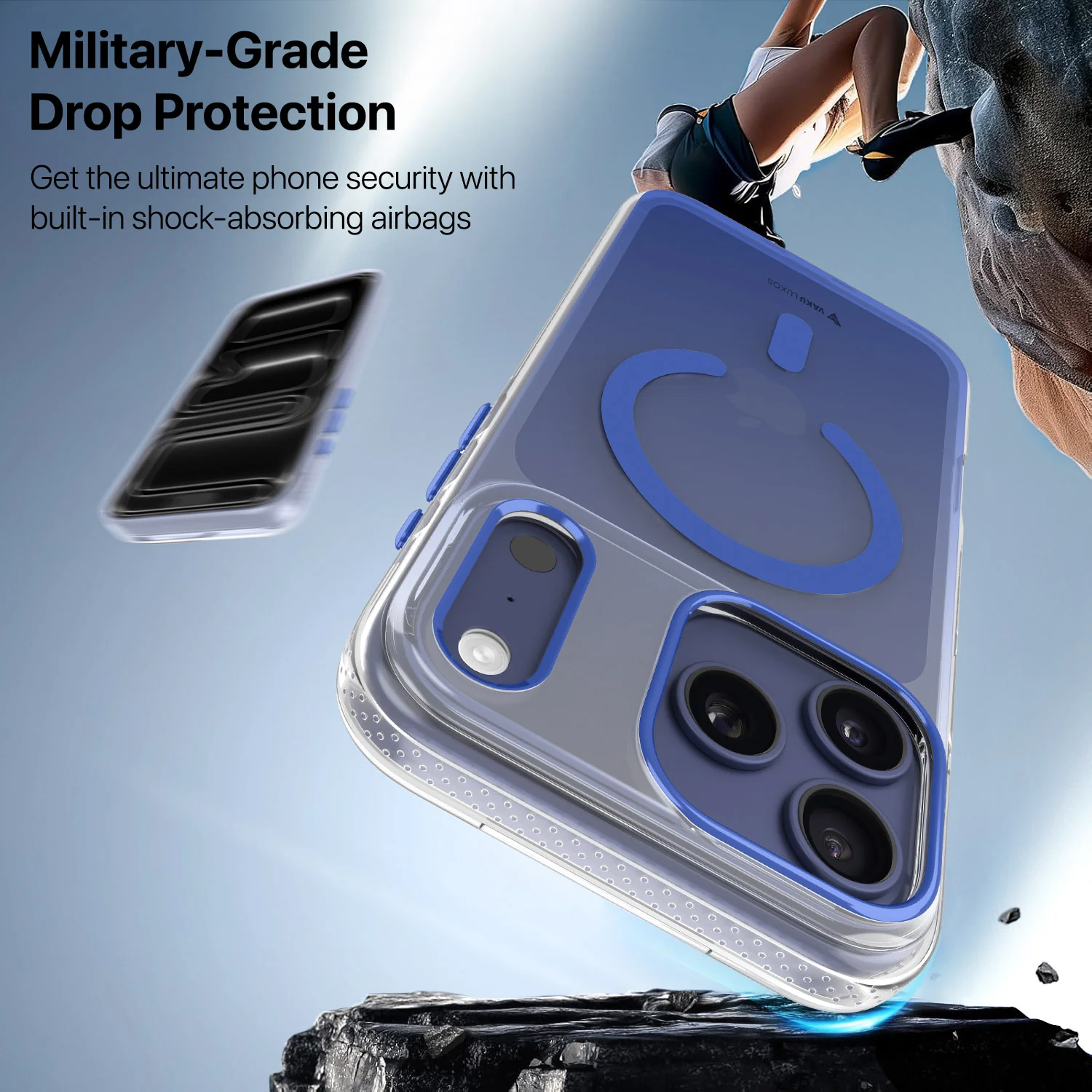 Vaku Luxos ® Apple iPhone 17 Pro Max Triton Magpro Dual Matte Tone Back Cover - Image 4