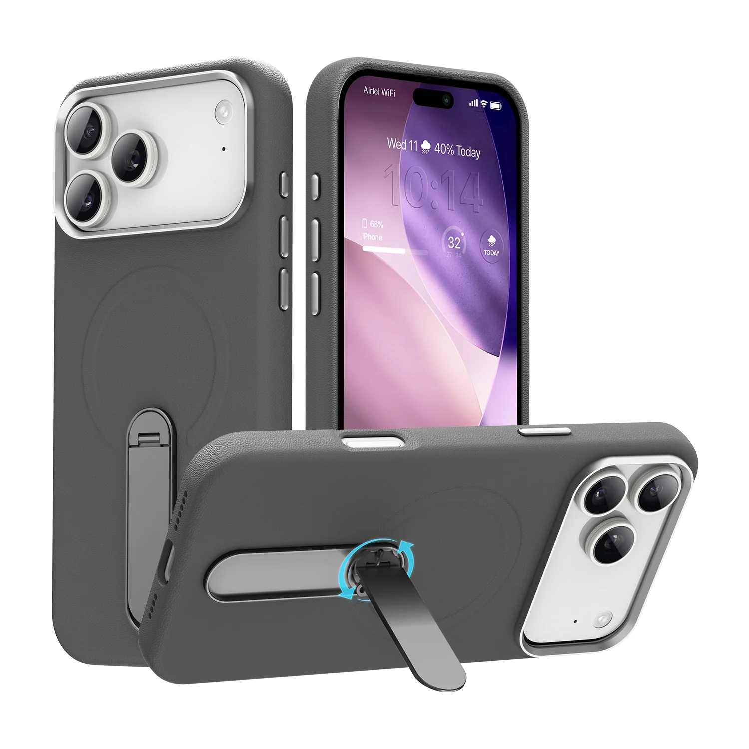Vaku Luxos ® Apple iPhone 17 Pro Max Zayro Magpro Leather Military-Grade Back Cover - Image 7