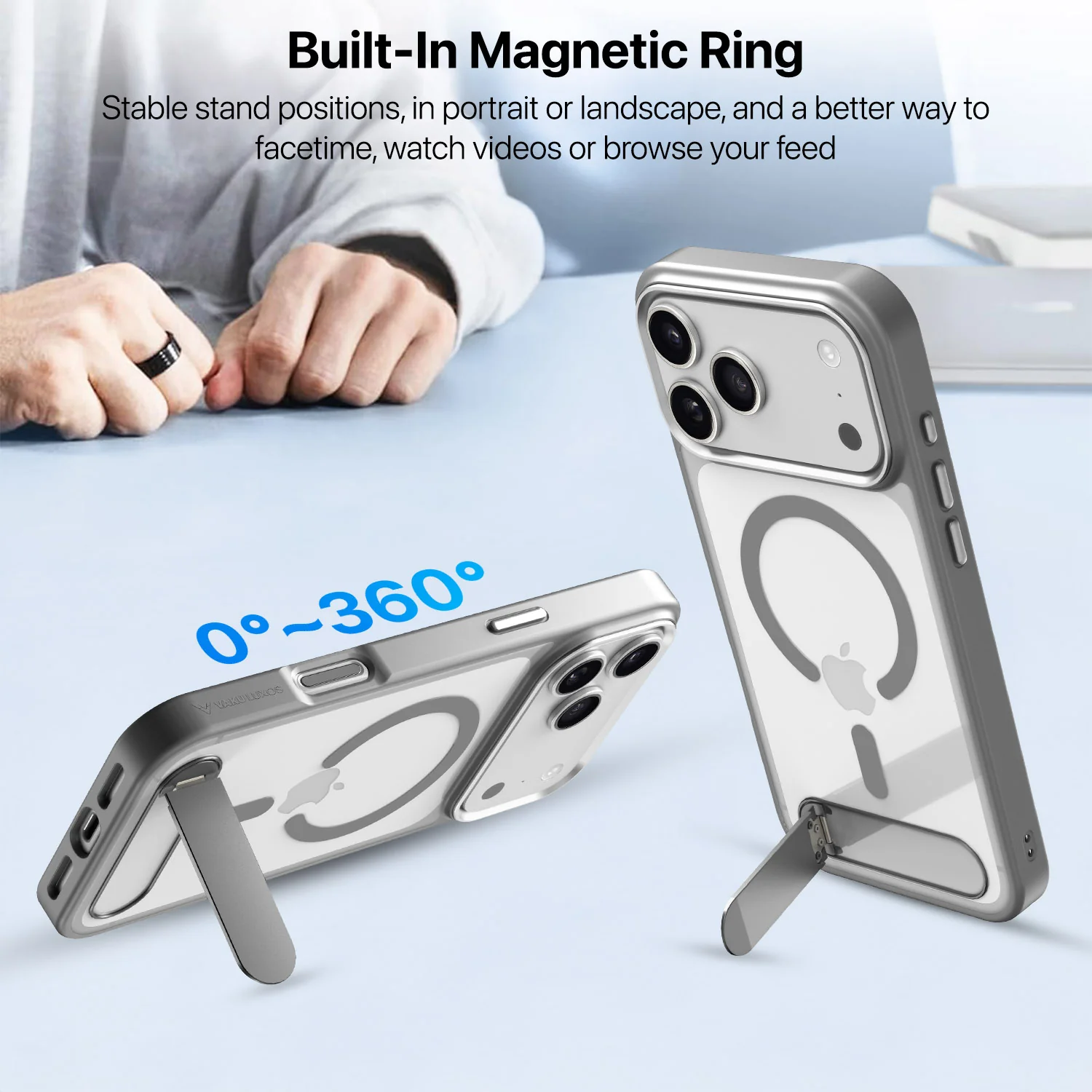 Vaku Luxos ® Apple iPhone 17 Pro Orion Magpro Scratch Resistant Back Cover - Image 5